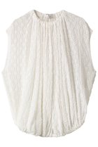 【ジェイドット/j.】のラッセルレースシャーリングブラウス ホワイト|ID: prp329100004657397 ipo3291000000035724131