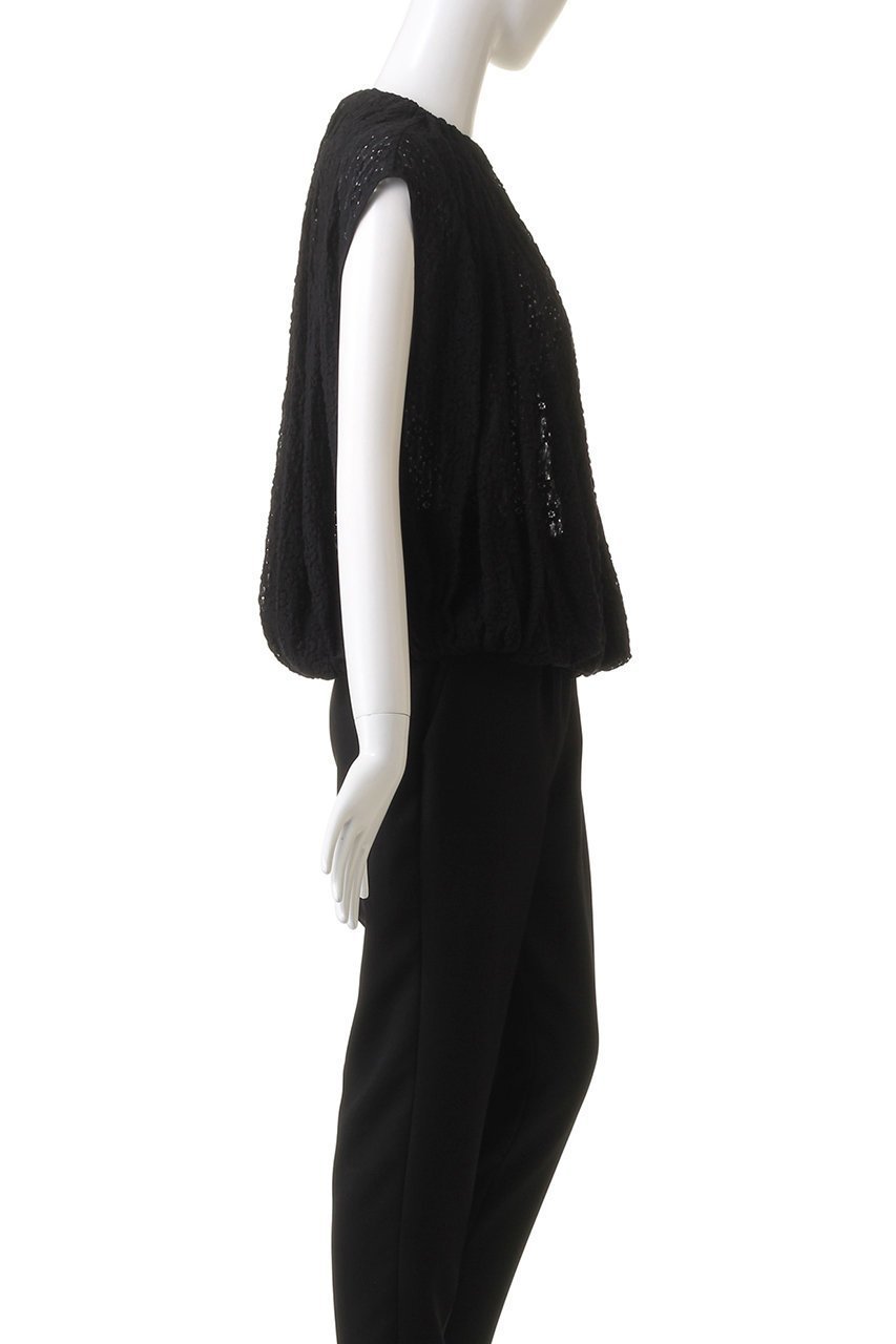 【ジェイドット/j.】のラッセルレースシャーリングブラウス 人気、トレンドファッション・服の通販 founy(ファニー) 　ファッション　Fashion　レディースファッション　Fashion for Women　トップス・カットソー　Cut & Sew Tops　シャツ・ブラウス・オフィスカジュアル　Elegant Blouses & Button-Ups　ショート　Short, Short Length　ストレッチ　Stretch, Stretchy Fabric　スリット　Slit, Slit Detail　スリーブ　Sleeve, Long Sleeve / Short Sleeve　バルーン　Balloon, Balloon Silhouette　ラッセル　Raschel, Raschel Lace　レース　Lace, Lace Fabric　other-3|ID: prp329100004657397 ipo3291000000035857778