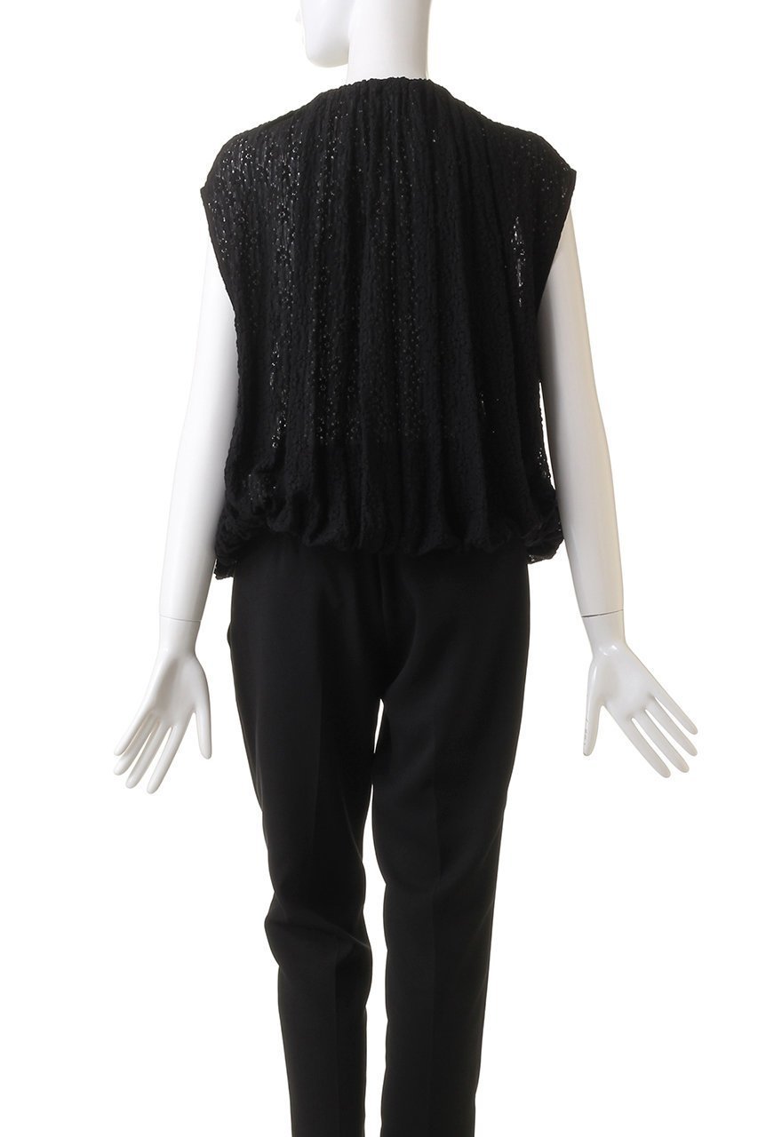 【ジェイドット/j.】のラッセルレースシャーリングブラウス 人気、トレンドファッション・服の通販 founy(ファニー) 　ファッション　Fashion　レディースファッション　Fashion for Women　トップス・カットソー　Cut & Sew Tops　シャツ・ブラウス・オフィスカジュアル　Elegant Blouses & Button-Ups　ショート　Short, Short Length　ストレッチ　Stretch, Stretchy Fabric　スリット　Slit, Slit Detail　スリーブ　Sleeve, Long Sleeve / Short Sleeve　バルーン　Balloon, Balloon Silhouette　ラッセル　Raschel, Raschel Lace　レース　Lace, Lace Fabric　other-4|ID: prp329100004657397 ipo3291000000035857779