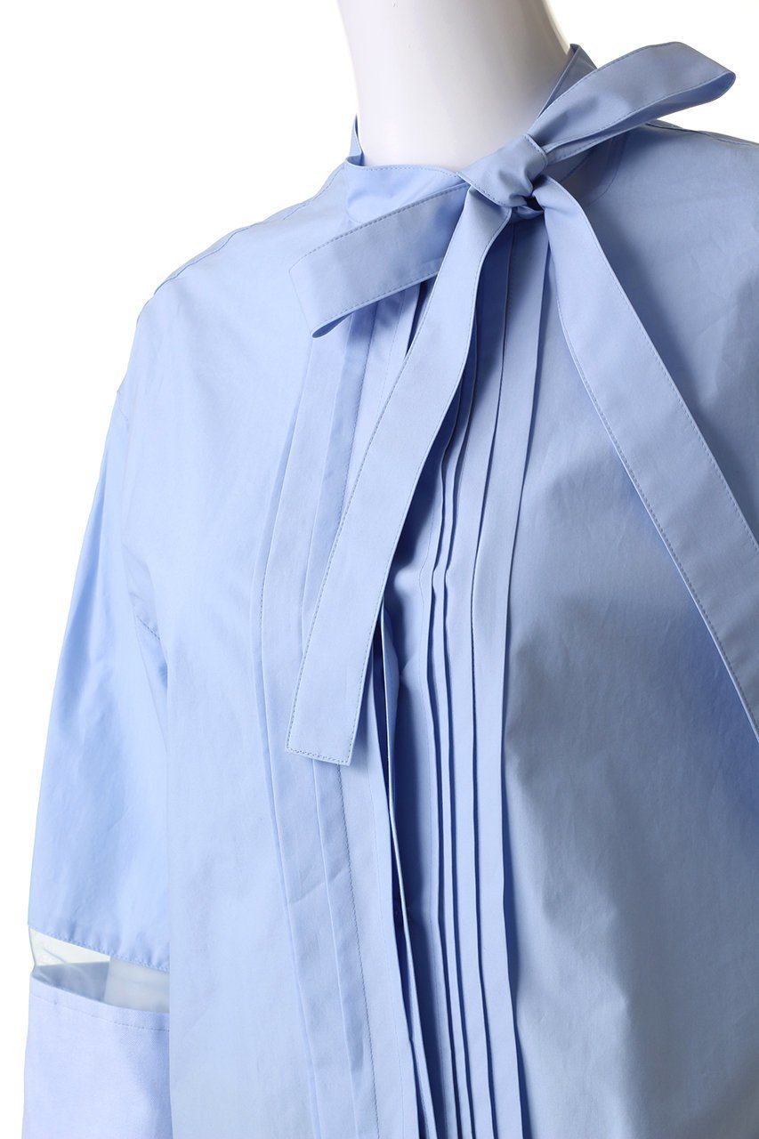 【ジェイドット/j.】の細番手コットンリボンタイブラウス 人気、トレンドファッション・服の通販 founy(ファニー) 　ファッション　Fashion　レディースファッション　Fashion for Women　トップス・カットソー　Cut & Sew Tops　シャツ・ブラウス・オフィスカジュアル　Elegant Blouses & Button-Ups　おすすめ　Recommended / Our Picks　カフス　Cuff Design　スリーブ　Sleeve, Long Sleeve / Short Sleeve　ブロード　Broadcloth, Fine Cotton　リボン　Ribbon, Bow　ロング　Long, Long-Length　定番　Standard, Basic Item　other-5|ID: prp329100004657398 ipo3291000000033705144
