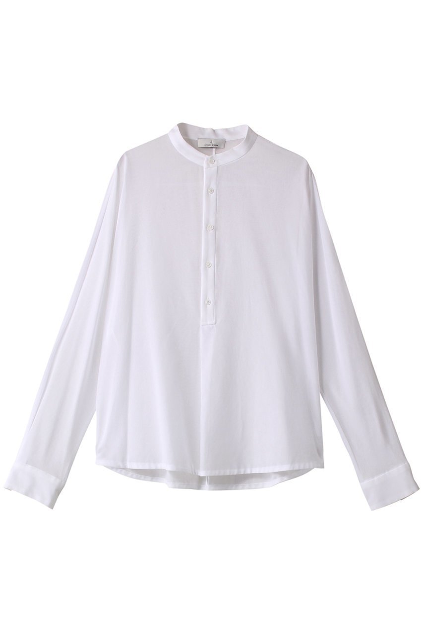 【ジェイドット/j.】のコットンボイルバンドカラーブラウス 人気、トレンドファッション・服の通販 founy(ファニー) 　ファッション　Fashion　レディースファッション　Fashion for Women　トップス・カットソー　Cut & Sew Tops　シャツ・ブラウス・オフィスカジュアル　Elegant Blouses & Button-Ups　スリーブ　Sleeve, Long Sleeve / Short Sleeve　パターン　Pattern, Design Print　ロング　Long, Long-Length　 other-1|ID: prp329100004657399 ipo3291000000033705146