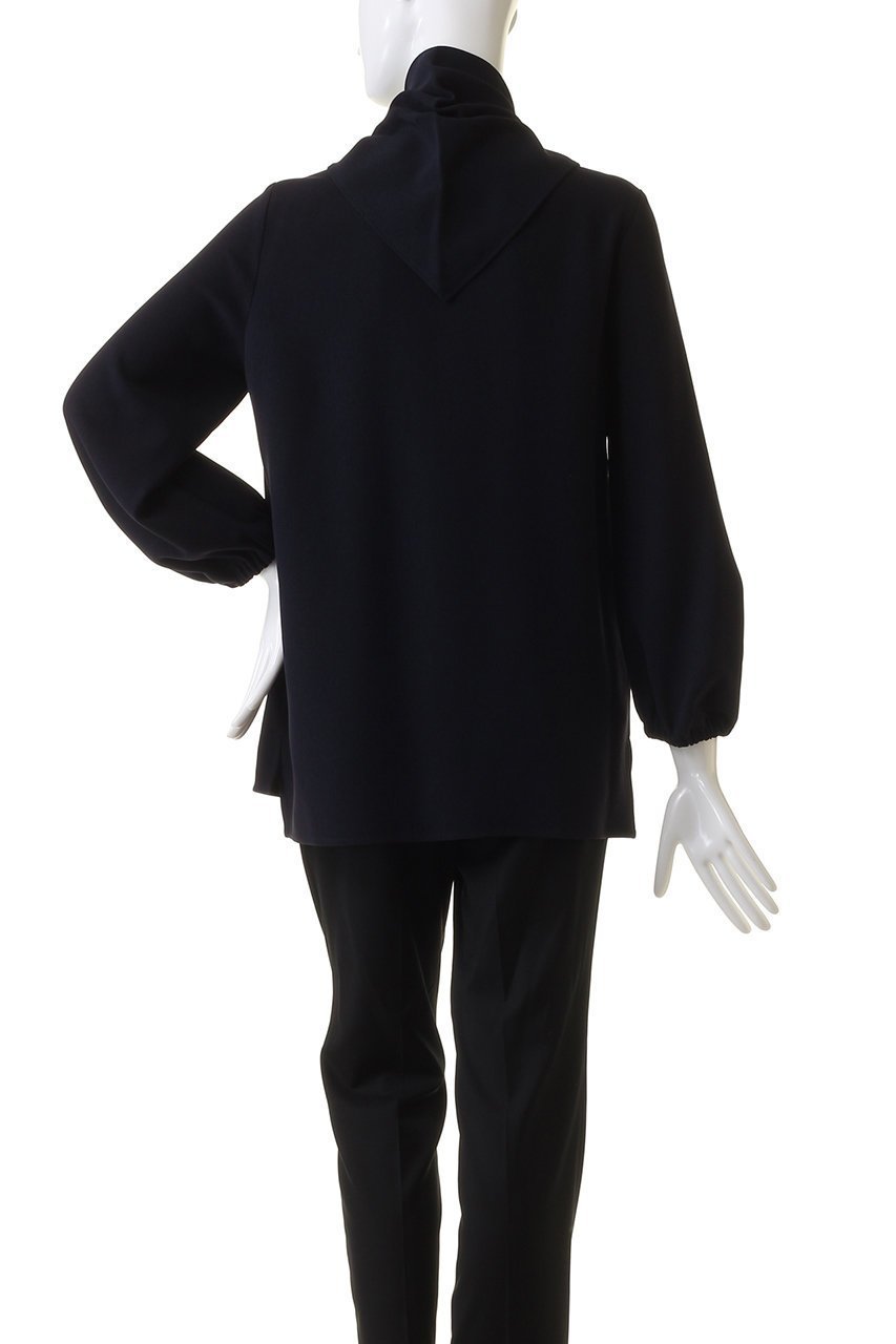 【ジェイドット/j.】のドレープWクロスキーネックブラウス 人気、トレンドファッション・服の通販 founy(ファニー) 　ファッション　Fashion　レディースファッション　Fashion for Women　トップス・カットソー　Cut & Sew Tops　シャツ・ブラウス・オフィスカジュアル　Elegant Blouses & Button-Ups　おすすめ　Recommended / Our Picks　ジップ　Zip, Zipper　ジョーゼット　Georgette, Semi-Sheer Fabric　スカーフ　Scarf, Neckwear　スリーブ　Sleeve, Long Sleeve / Short Sleeve　セットアップ　Set-Up, Coordinated Outfit　ドレープ　Drape, Draping Fabric　ロング　Long, Long-Length　エレガント 上品　Elegant　other-4|ID: prp329100004657400 ipo3291000000033705160