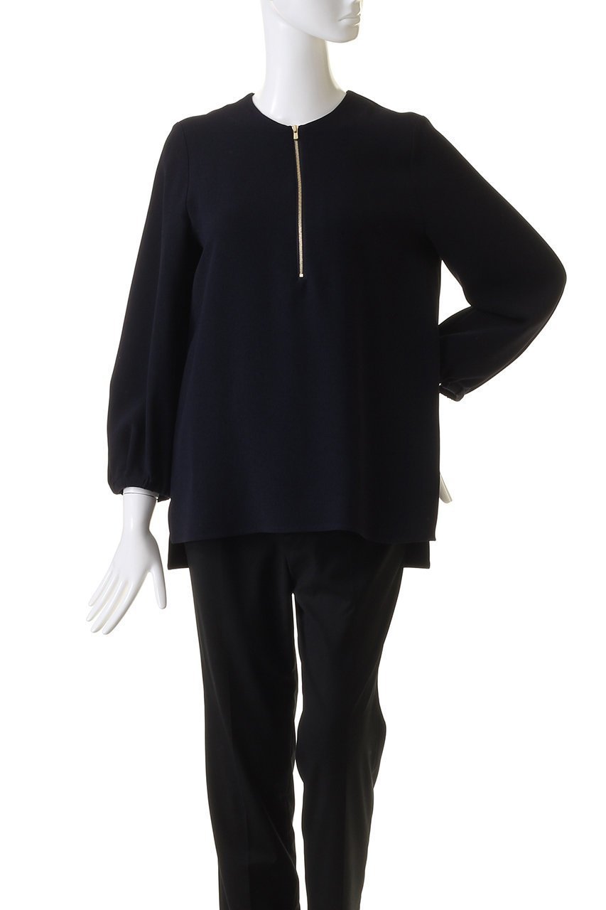 【ジェイドット/j.】のドレープWクロスキーネックブラウス 人気、トレンドファッション・服の通販 founy(ファニー) 　ファッション　Fashion　レディースファッション　Fashion for Women　トップス・カットソー　Cut & Sew Tops　シャツ・ブラウス・オフィスカジュアル　Elegant Blouses & Button-Ups　おすすめ　Recommended / Our Picks　ジップ　Zip, Zipper　ジョーゼット　Georgette, Semi-Sheer Fabric　スカーフ　Scarf, Neckwear　スリーブ　Sleeve, Long Sleeve / Short Sleeve　セットアップ　Set-Up, Coordinated Outfit　ドレープ　Drape, Draping Fabric　ロング　Long, Long-Length　エレガント 上品　Elegant　other-6|ID: prp329100004657400 ipo3291000000033705162