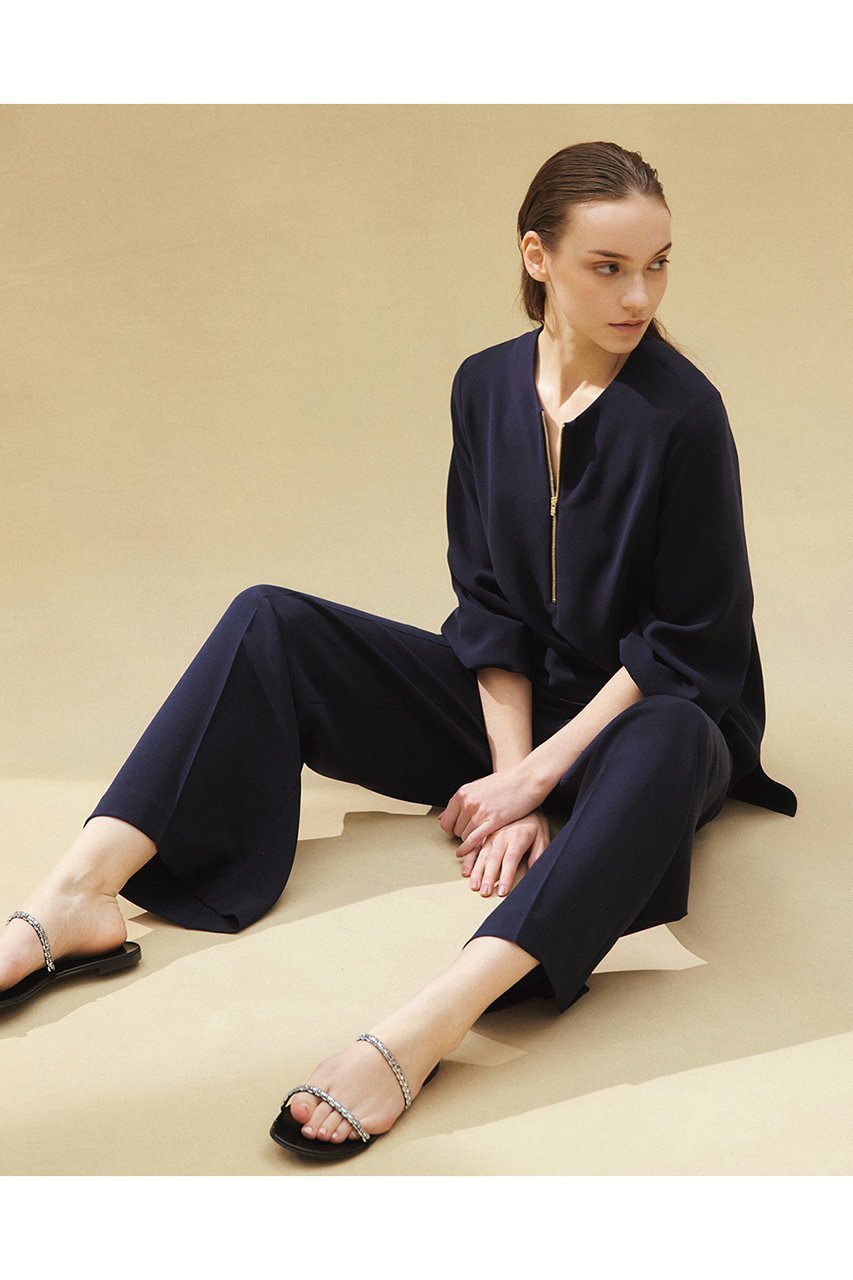 【ジェイドット/j.】のドレープWクロスキーネックブラウス 人気、トレンドファッション・服の通販 founy(ファニー) 　ファッション　Fashion　レディースファッション　Fashion for Women　トップス・カットソー　Cut & Sew Tops　シャツ・ブラウス・オフィスカジュアル　Elegant Blouses & Button-Ups　おすすめ　Recommended / Our Picks　ジップ　Zip, Zipper　ジョーゼット　Georgette, Semi-Sheer Fabric　スカーフ　Scarf, Neckwear　スリーブ　Sleeve, Long Sleeve / Short Sleeve　セットアップ　Set-Up, Coordinated Outfit　ドレープ　Drape, Draping Fabric　ロング　Long, Long-Length　エレガント 上品　Elegant　other-8|ID: prp329100004657400 ipo3291000000033705164