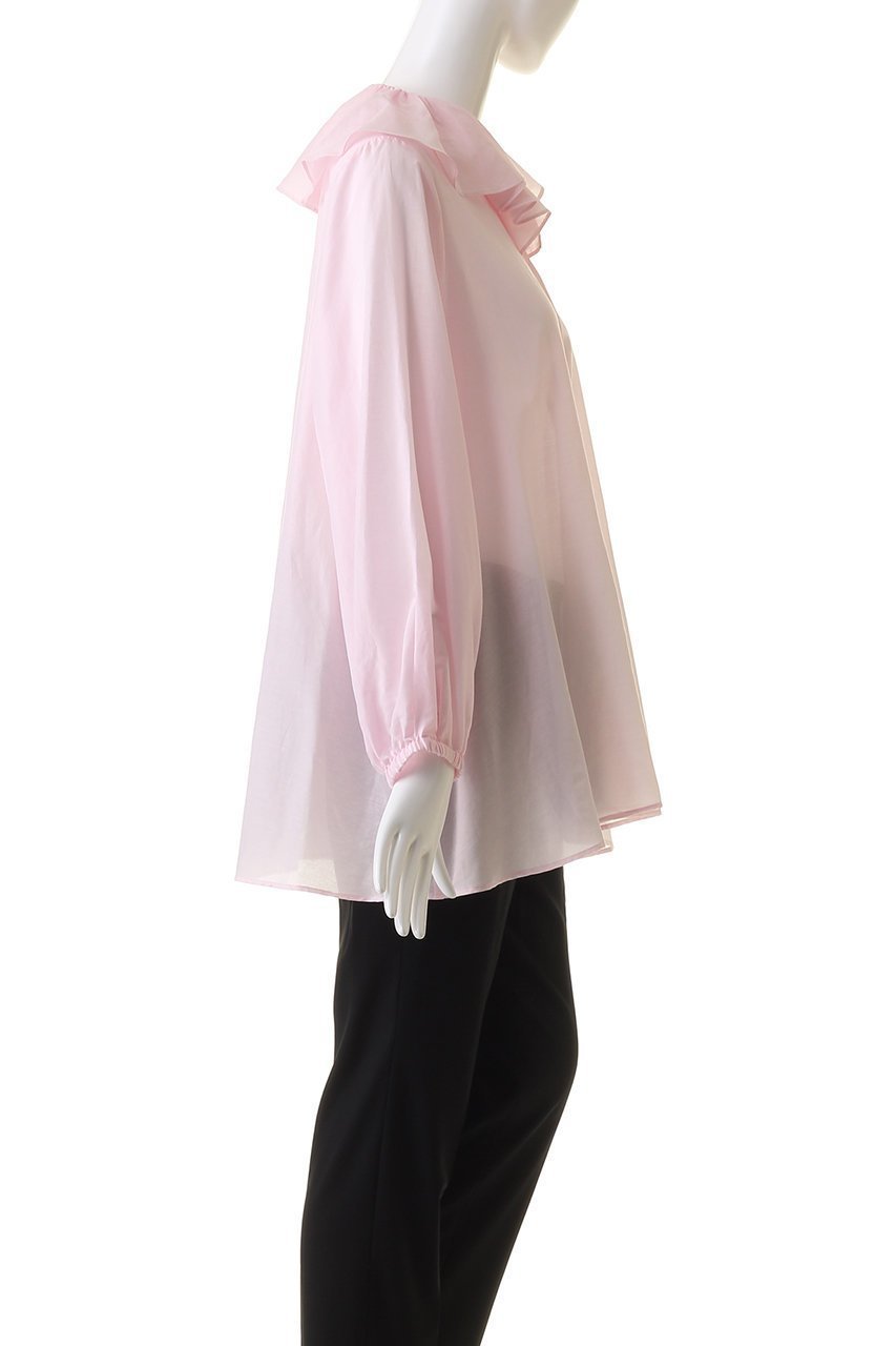 【ジェイドット/j.】のコットンシルクボイルフリル衿ブラウス 人気、トレンドファッション・服の通販 founy(ファニー) 　ファッション　Fashion　レディースファッション　Fashion for Women　トップス・カットソー　Cut & Sew Tops　シャツ・ブラウス・オフィスカジュアル　Elegant Blouses & Button-Ups　シルク　Silk, 100% Silk　スリーブ　Sleeve, Long Sleeve / Short Sleeve　パーティ　Party, Party Style　フェミニン　Feminine, Girly　フリル　Frill, Ruffle　ロング　Long, Long-Length　other-3|ID: prp329100004657401 ipo3291000000033705169