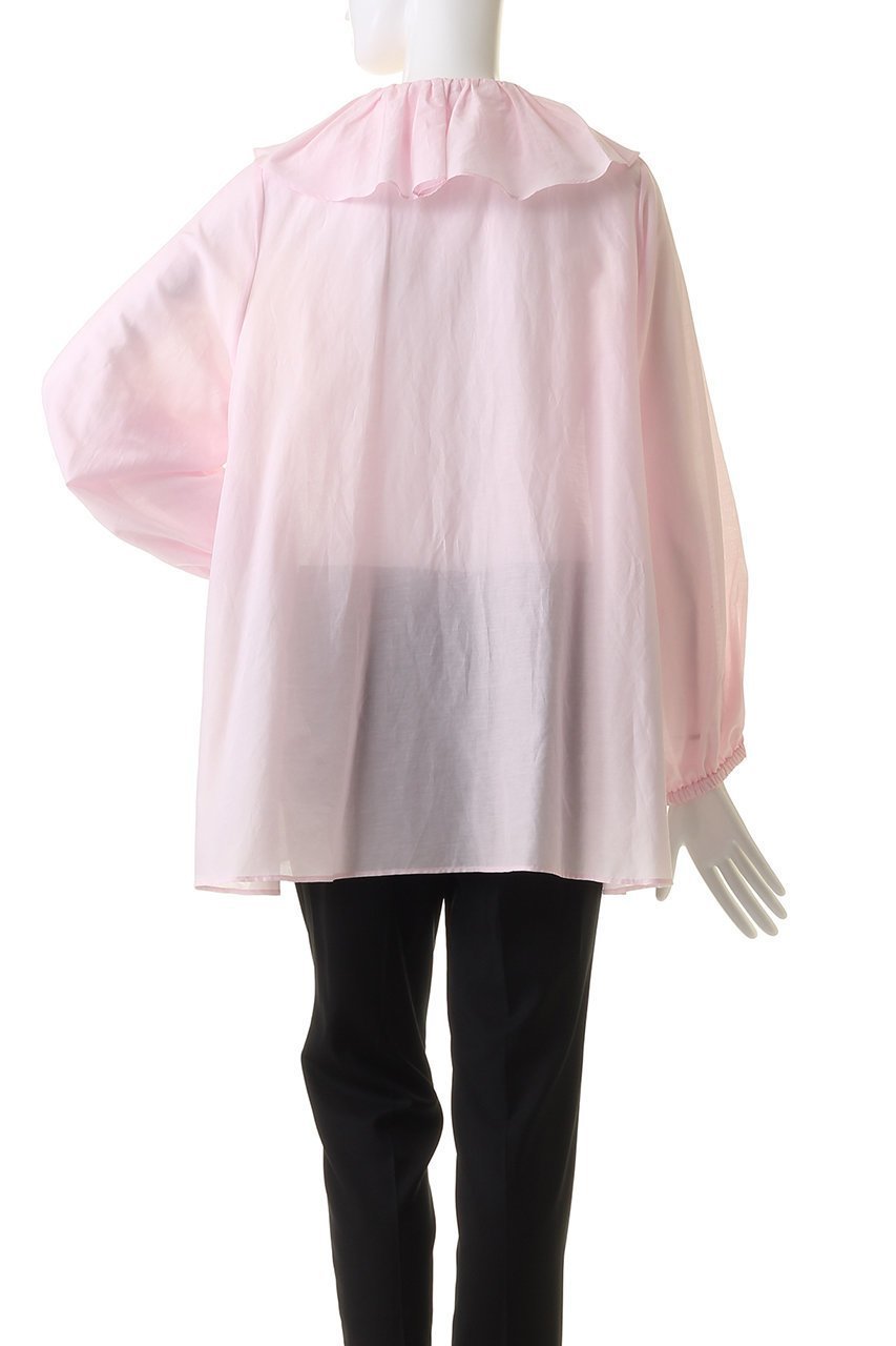 【ジェイドット/j.】のコットンシルクボイルフリル衿ブラウス 人気、トレンドファッション・服の通販 founy(ファニー) 　ファッション　Fashion　レディースファッション　Fashion for Women　トップス・カットソー　Cut & Sew Tops　シャツ・ブラウス・オフィスカジュアル　Elegant Blouses & Button-Ups　シルク　Silk, 100% Silk　スリーブ　Sleeve, Long Sleeve / Short Sleeve　パーティ　Party, Party Style　フェミニン　Feminine, Girly　フリル　Frill, Ruffle　ロング　Long, Long-Length　other-4|ID: prp329100004657401 ipo3291000000033705170