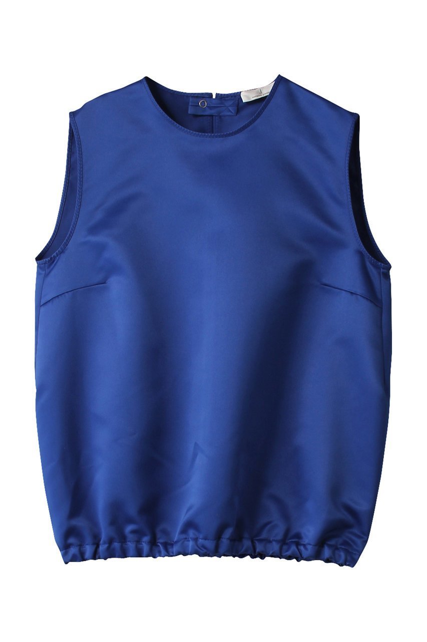【ジェイドット/j.】のジャパンサテンタックブラウス インテリア・キッズ・メンズ・レディースファッション・服の通販 founy(ファニー) 　ファッション　Fashion　レディースファッション　Fashion for Women　トップス・カットソー　Cut & Sew Tops　キャミソール&ノースリーブ　Camisoles & Sleeveless Tops　シャツ・ブラウス・オフィスカジュアル　Elegant Blouses & Button-Ups　インナー　Innerwear　サテン　Satin, Glossy Fabric　ジャケット　Jacket, Outerwear　ノースリーブ　Sleeveless, No-Sleeve　バルーン　Balloon, Balloon Silhouette　ロイヤルブルー|ID: prp329100004657404 ipo3291000000033705196