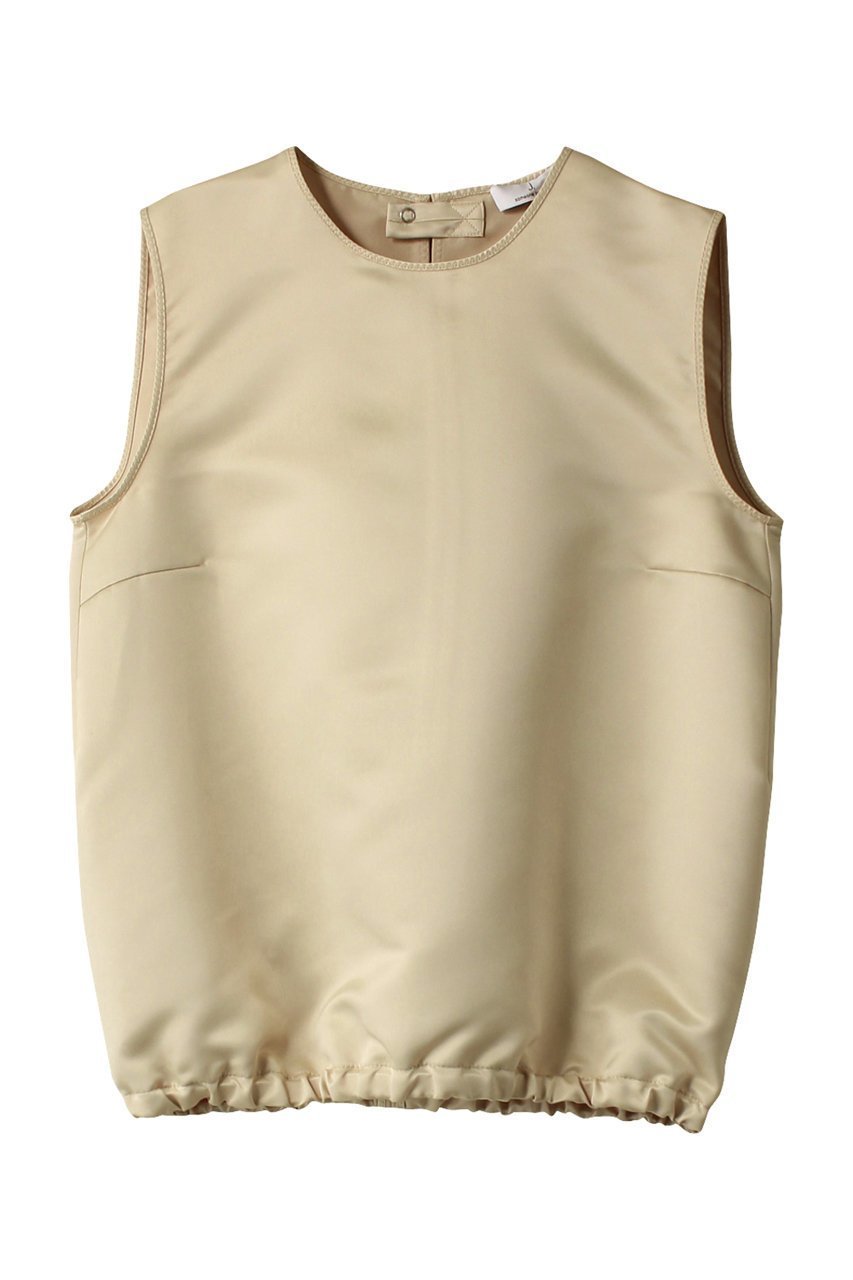 【ジェイドット/j.】のジャパンサテンタックブラウス インテリア・キッズ・メンズ・レディースファッション・服の通販 founy(ファニー) ファッション Fashion レディースファッション Fashion for Women トップス・カットソー Cut & Sew Tops キャミソール&ノースリーブ Camisoles & Sleeveless Tops シャツ・ブラウス・オフィスカジュアル Elegant Blouses & Button-Ups インナー Innerwear サテン Satin, Glossy Fabric ジャケット Jacket, Outerwear ノースリーブ Sleeveless, No-Sleeve バルーン Balloon, Balloon Silhouette ベージュ|ID: prp329100004657404 ipo3291000000035830007