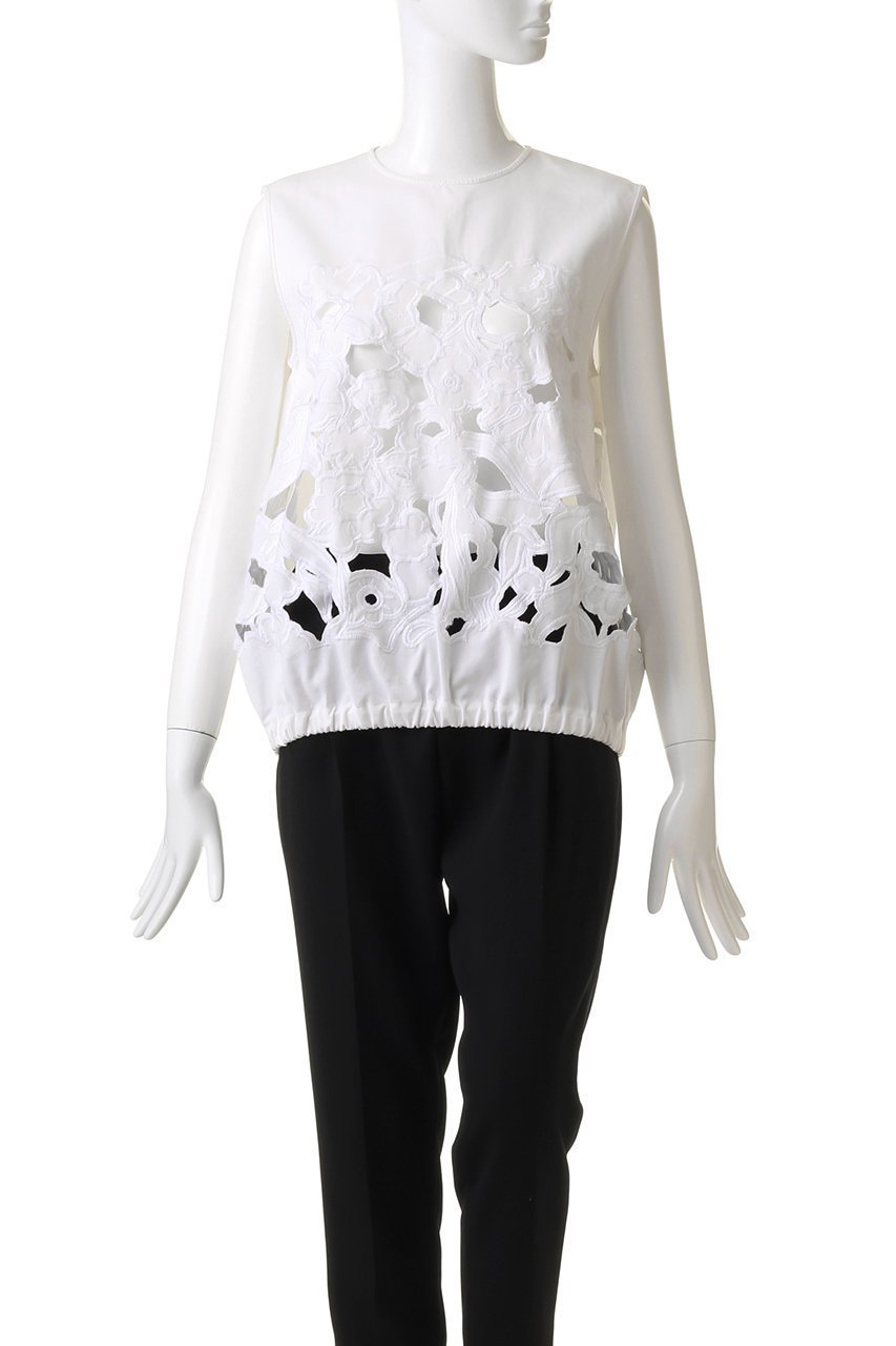 【ジェイドット/j.】のカッティングレースノースリーブブラウス 人気、トレンドファッション・服の通販 founy(ファニー) ファッション Fashion レディースファッション Fashion for Women トップス・カットソー Cut & Sew Tops キャミソール&ノースリーブ Camisoles & Sleeveless Tops シャツ・ブラウス・オフィスカジュアル Elegant Blouses & Button-Ups インナー Innerwear コンパクト Compact, Small Size シルク Silk, 100% Silk ノースリーブ Sleeveless, No-Sleeve other-2|ID: prp329100004657405 ipo3291000000035830029