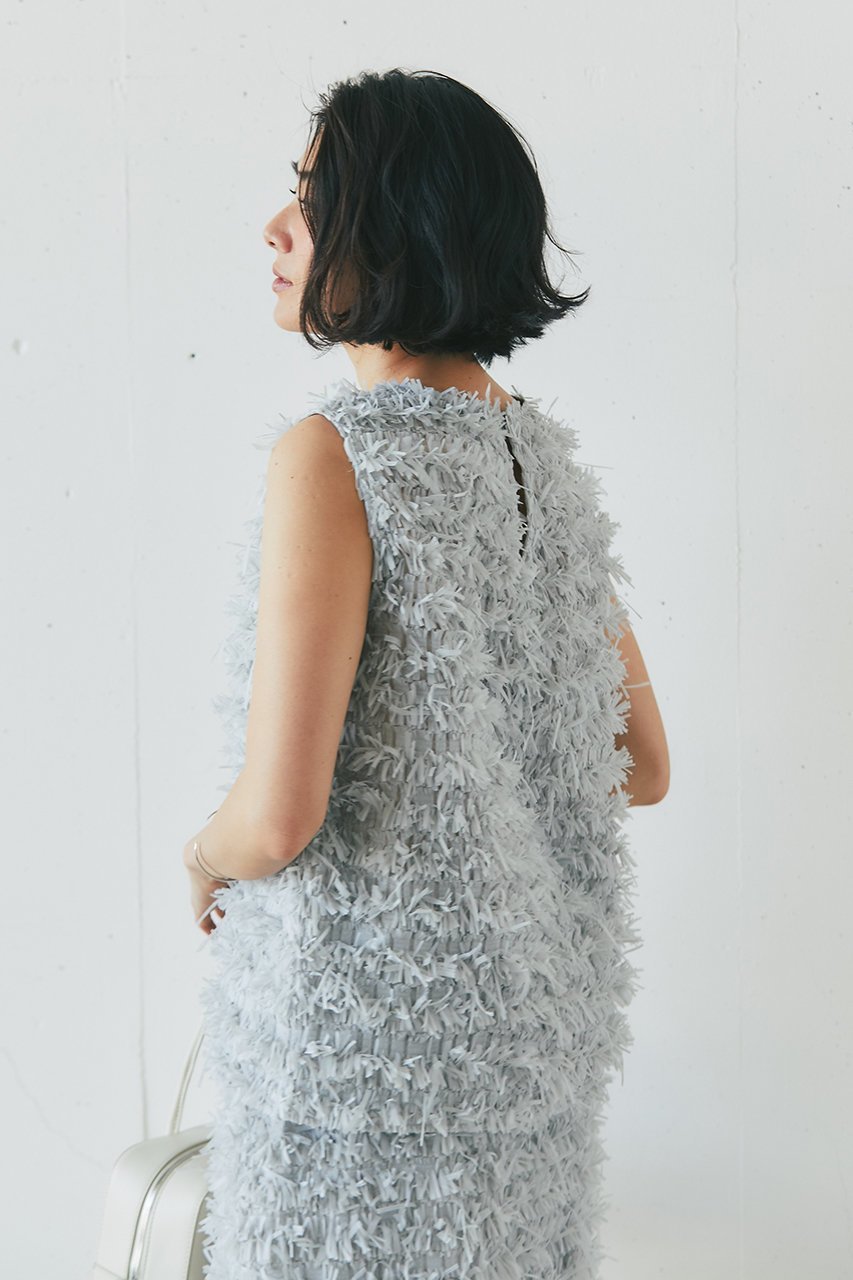 【ジェイドット/j.】のテープヤーンジャガードブラウス 人気、トレンドファッション・服の通販 founy(ファニー) 　ファッション　Fashion　レディースファッション　Fashion for Women　トップス・カットソー　Cut & Sew Tops　キャミソール&ノースリーブ　Camisoles & Sleeveless Tops　シャツ・ブラウス・オフィスカジュアル　Elegant Blouses & Button-Ups　おすすめ　Recommended / Our Picks　シンプル　Simple, Minimal　セットアップ　Set-Up, Coordinated Outfit　ノースリーブ　Sleeveless, No-Sleeve　ハイネック　High Neck, Mock Neck　other-8|ID: prp329100004657408 ipo3291000000033690916