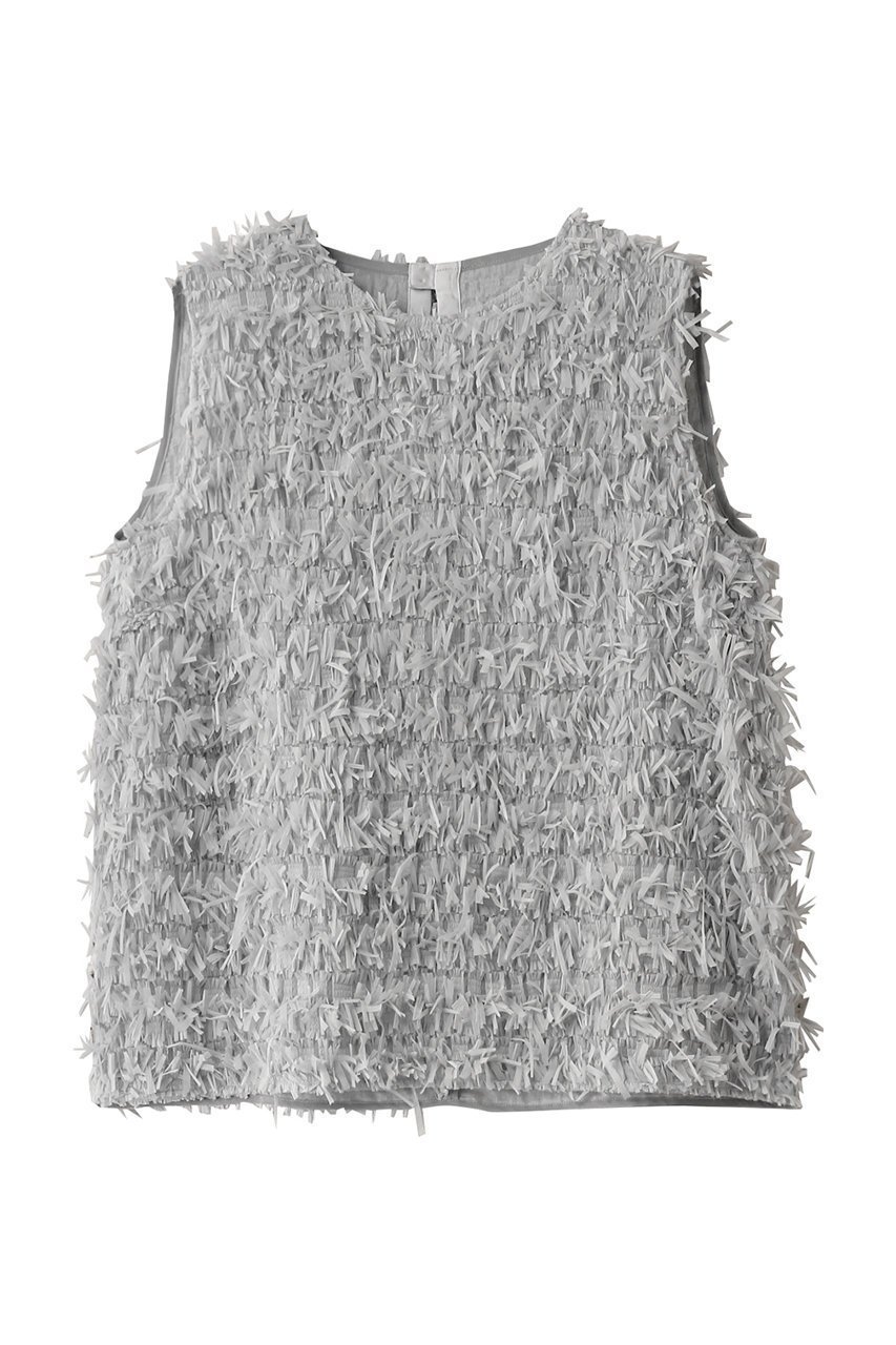 【ジェイドット/j.】のテープヤーンジャガードブラウス インテリア・キッズ・メンズ・レディースファッション・服の通販 founy(ファニー) 　ファッション　Fashion　レディースファッション　Fashion for Women　トップス・カットソー　Cut & Sew Tops　キャミソール&ノースリーブ　Camisoles & Sleeveless Tops　シャツ・ブラウス・オフィスカジュアル　Elegant Blouses & Button-Ups　おすすめ　Recommended / Our Picks　シンプル　Simple, Minimal　セットアップ　Set-Up, Coordinated Outfit　ノースリーブ　Sleeveless, No-Sleeve　ハイネック　High Neck, Mock Neck　グレー|ID: prp329100004657408 ipo3291000000035830093