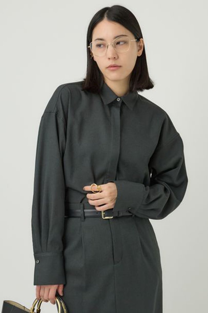 【カオス/Chaos】のアイアスシークブラウス 2024AW インテリア・キッズ・メンズ・レディースファッション・服の通販 founy(ファニー) 　ファッション　Fashion　レディースファッション　Fashion for Women　トップス・カットソー　Cut & Sew Tops　シャツ・ブラウス・オフィスカジュアル　Elegant Blouses & Button-Ups　2024年　2024　2024-2025秋冬・A/W　Autumn/Winter 2024–25 AW24–25　2024春夏・S/S　Spring/Summer 2024 SS24　コンパクト　Compact, Small Size　ストレッチ　Stretch, Stretchy Fabric　スリット　Slit, Slit Detail　スリーブ　Sleeve, Long Sleeve / Short Sleeve　バランス　Balance, Style Balance　フロント　Front, Front Design　ロング　Long, Long-Length　チャコール|ID: prp329100004657409 ipo3291000000033690922
