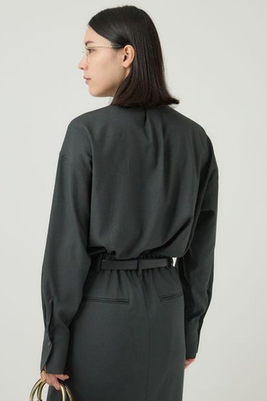 【カオス/Chaos】のアイアスシークブラウス 2024AW 人気、トレンドファッション・服の通販 founy(ファニー) 　ファッション　Fashion　レディースファッション　Fashion for Women　トップス・カットソー　Cut & Sew Tops　シャツ・ブラウス・オフィスカジュアル　Elegant Blouses & Button-Ups　2024年　2024　2024-2025秋冬・A/W　Autumn/Winter 2024–25 AW24–25　2024春夏・S/S　Spring/Summer 2024 SS24　コンパクト　Compact, Small Size　ストレッチ　Stretch, Stretchy Fabric　スリット　Slit, Slit Detail　スリーブ　Sleeve, Long Sleeve / Short Sleeve　バランス　Balance, Style Balance　フロント　Front, Front Design　ロング　Long, Long-Length　other-6|ID: prp329100004657409 ipo3291000000033690927