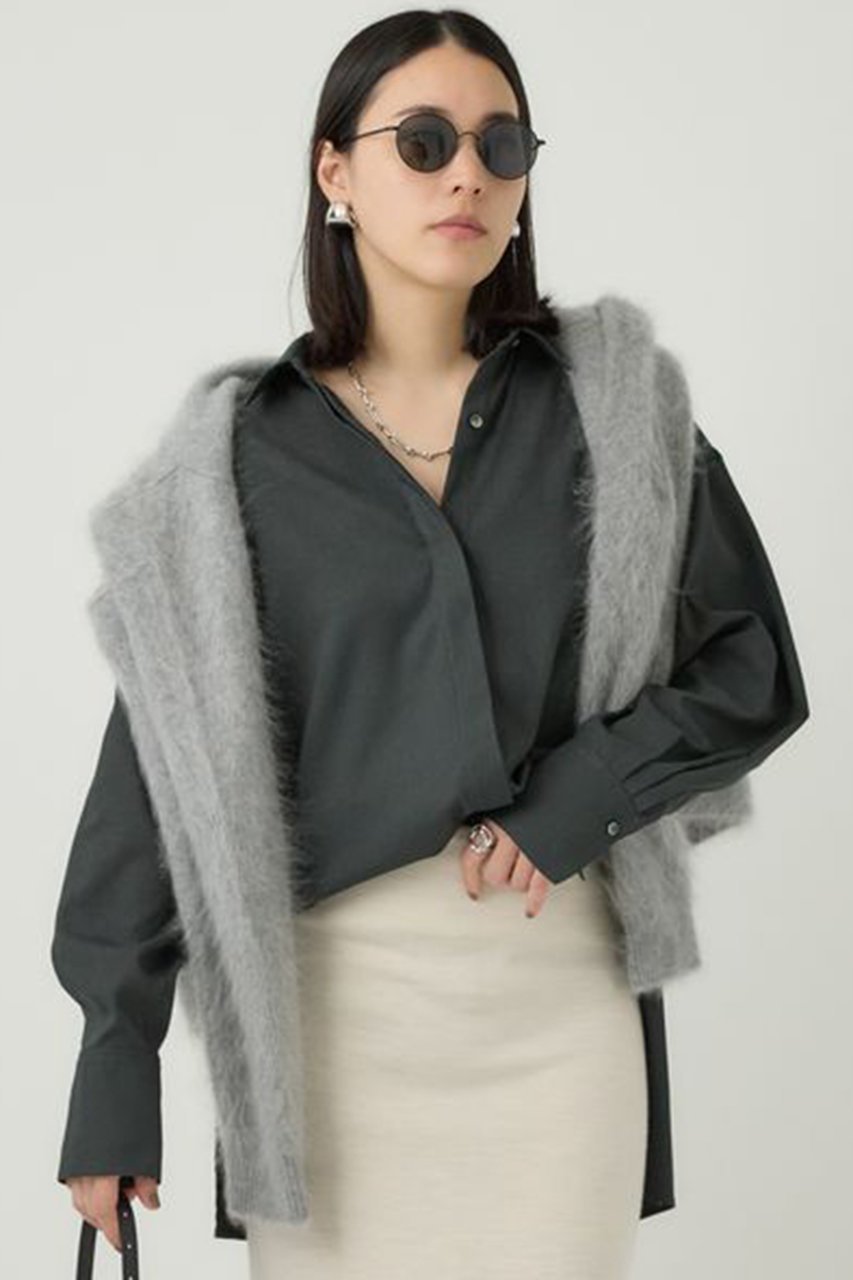 【カオス/Chaos】のアイアスシークブラウス 2024AW 人気、トレンドファッション・服の通販 founy(ファニー) 　ファッション　Fashion　レディースファッション　Fashion for Women　トップス・カットソー　Cut & Sew Tops　シャツ・ブラウス・オフィスカジュアル　Elegant Blouses & Button-Ups　2024年　2024　2024-2025秋冬・A/W　Autumn/Winter 2024–25 AW24–25　2024春夏・S/S　Spring/Summer 2024 SS24　コンパクト　Compact, Small Size　ストレッチ　Stretch, Stretchy Fabric　スリット　Slit, Slit Detail　スリーブ　Sleeve, Long Sleeve / Short Sleeve　バランス　Balance, Style Balance　フロント　Front, Front Design　ロング　Long, Long-Length　other-7|ID: prp329100004657409 ipo3291000000033690928