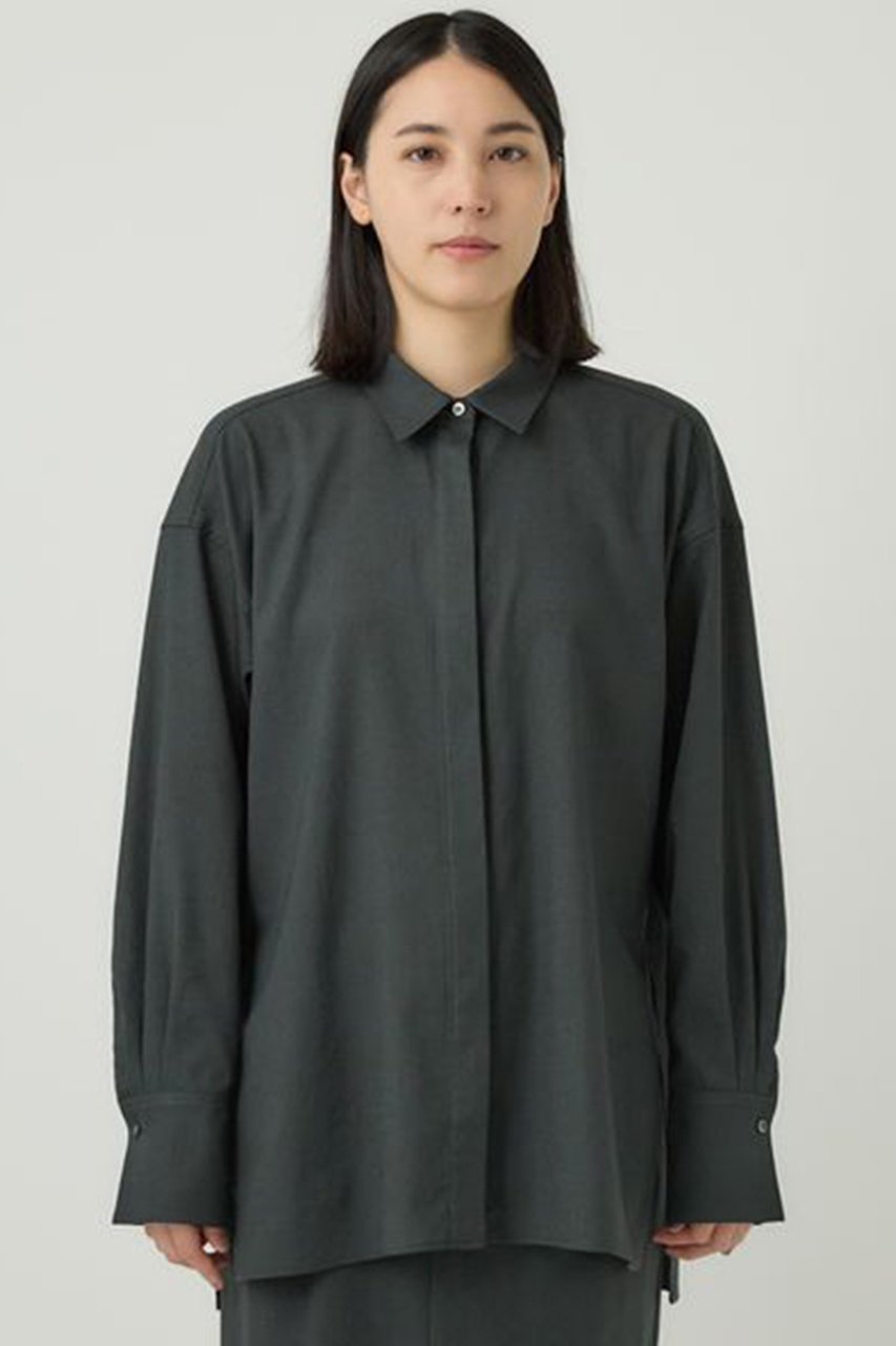 【カオス/Chaos】のアイアスシークブラウス 2024AW 人気、トレンドファッション・服の通販 founy(ファニー) 　ファッション　Fashion　レディースファッション　Fashion for Women　トップス・カットソー　Cut & Sew Tops　シャツ・ブラウス・オフィスカジュアル　Elegant Blouses & Button-Ups　2024年　2024　2024-2025秋冬・A/W　Autumn/Winter 2024–25 AW24–25　2024春夏・S/S　Spring/Summer 2024 SS24　コンパクト　Compact, Small Size　ストレッチ　Stretch, Stretchy Fabric　スリット　Slit, Slit Detail　スリーブ　Sleeve, Long Sleeve / Short Sleeve　バランス　Balance, Style Balance　フロント　Front, Front Design　ロング　Long, Long-Length　other-8|ID: prp329100004657409 ipo3291000000033690929