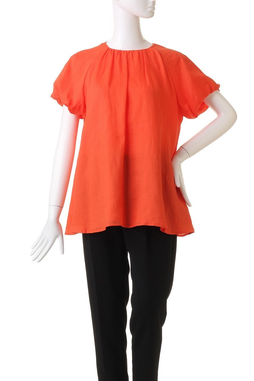 【ジェイドット/j.】のロイヤルラミータックブラウス 人気、トレンドファッション・服の通販 founy(ファニー) 　ファッション　Fashion　レディースファッション　Fashion for Women　トップス・カットソー　Cut & Sew Tops　シャツ・ブラウス・オフィスカジュアル　Elegant Blouses & Button-Ups　シアー　Sheer, See-Through　ショート　Short, Short Length　スリーブ　Sleeve, Long Sleeve / Short Sleeve　バルーン　Balloon, Balloon Silhouette　フレンチ　French, French Style　リネン　Linen, Linen Fabric　リュクス　Luxury, Elegant, High-End, Chic　other-2|ID: prp329100004657412 ipo3291000000033691005
