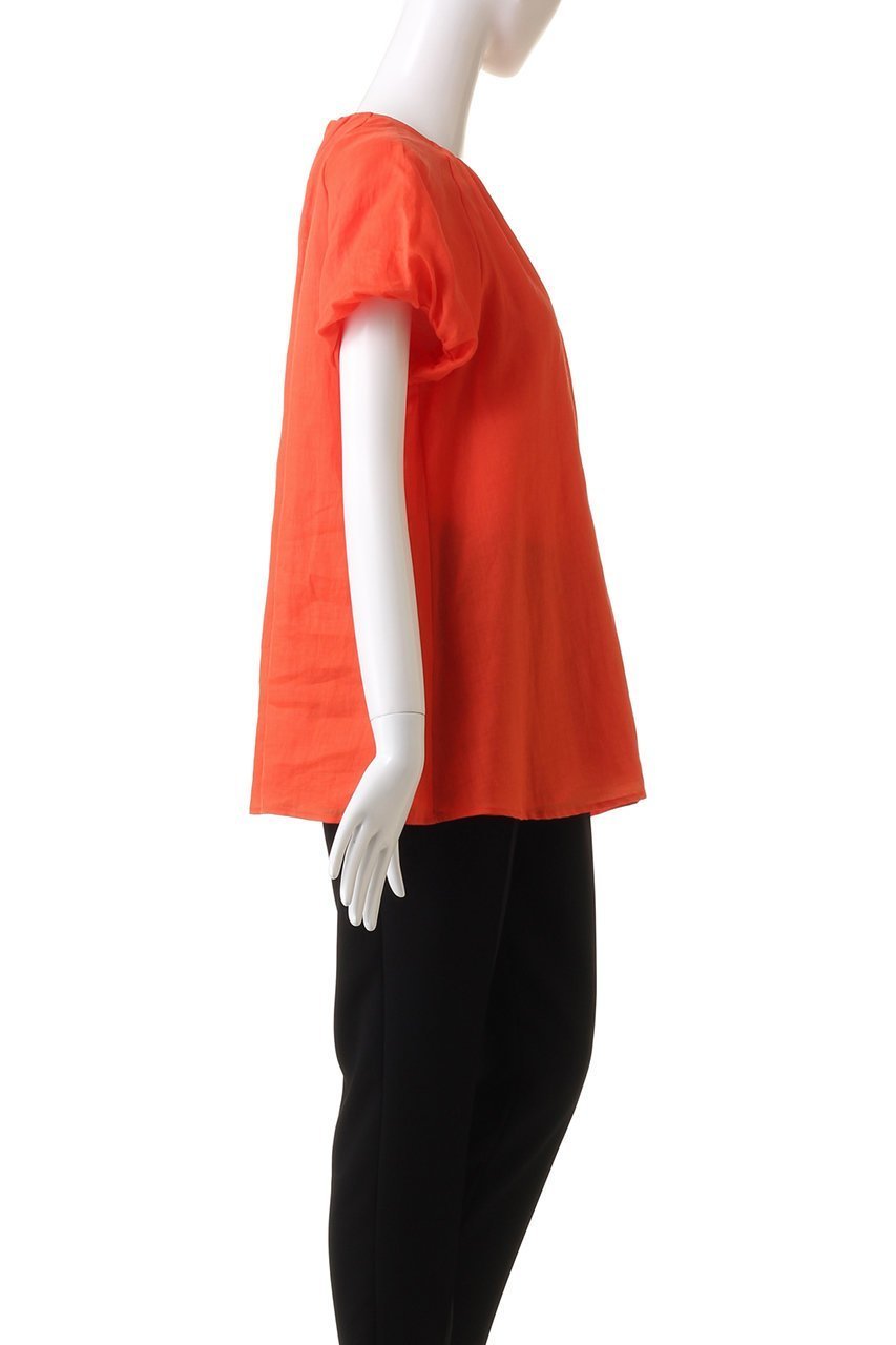 【ジェイドット/j.】のロイヤルラミータックブラウス 人気、トレンドファッション・服の通販 founy(ファニー) 　ファッション　Fashion　レディースファッション　Fashion for Women　トップス・カットソー　Cut & Sew Tops　シャツ・ブラウス・オフィスカジュアル　Elegant Blouses & Button-Ups　シアー　Sheer, See-Through　ショート　Short, Short Length　スリーブ　Sleeve, Long Sleeve / Short Sleeve　バルーン　Balloon, Balloon Silhouette　フレンチ　French, French Style　リネン　Linen, Linen Fabric　リュクス　Luxury, Elegant, High-End, Chic　other-3|ID: prp329100004657412 ipo3291000000033691006