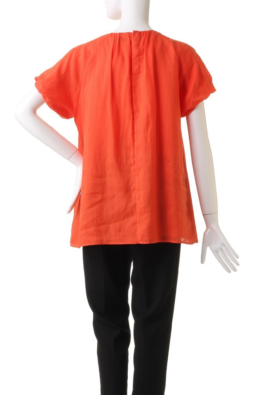 【ジェイドット/j.】のロイヤルラミータックブラウス 人気、トレンドファッション・服の通販 founy(ファニー) 　ファッション　Fashion　レディースファッション　Fashion for Women　トップス・カットソー　Cut & Sew Tops　シャツ・ブラウス・オフィスカジュアル　Elegant Blouses & Button-Ups　シアー　Sheer, See-Through　ショート　Short, Short Length　スリーブ　Sleeve, Long Sleeve / Short Sleeve　バルーン　Balloon, Balloon Silhouette　フレンチ　French, French Style　リネン　Linen, Linen Fabric　リュクス　Luxury, Elegant, High-End, Chic　other-4|ID: prp329100004657412 ipo3291000000033691007