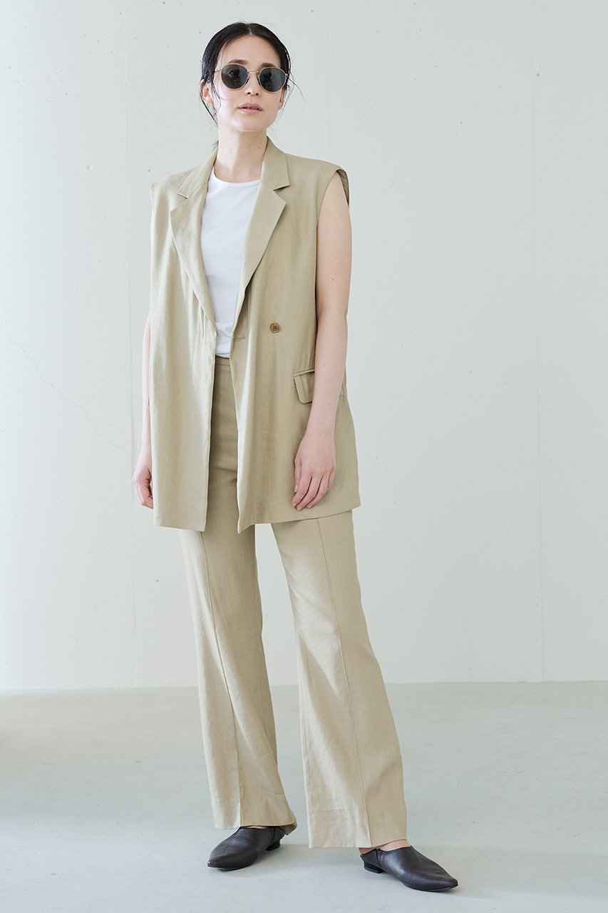 【ジェイドット/j.】のフレンチリネンストレッチジレ 人気、トレンドファッション・服の通販 founy(ファニー) 　ファッション　Fashion　レディースファッション　Fashion for Women　アウター　Coat / Outerwear Collection　レディースジャケット・軽アウター　Jackets　イタリア　Italy　カッティング　Cutting Detail　シェイプ　Shape, Slim Fit　ジャケット　Jacket, Outerwear　スマート　Smart, Elegant　フランス　France, French　フレンチ　French, French Style　ベスト　Vest, Waistcoat　マニッシュ　Mannish, Boyish　モダン　Modern, Contemporary　リネン　Linen, Linen Fabric　夏　Summer　other-8|ID: prp329100004657413 ipo3291000000033691030