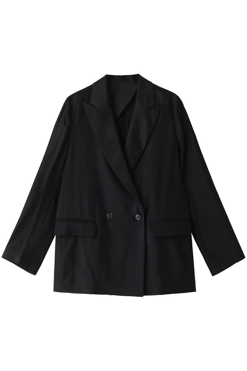 【ジェイドット/j.】のフレンチリネンストレッチジャケット インテリア・キッズ・メンズ・レディースファッション・服の通販 founy(ファニー) 　ファッション　Fashion　レディースファッション　Fashion for Women　アウター　Coat / Outerwear Collection　レディースジャケット・軽アウター　Jackets　イタリア　Italy　カッティング　Cutting Detail　ジャケット　Jacket, Outerwear　フランス　France, French　フレンチ　French, French Style　メンズ　Men's, Menswear　リネン　Linen, Linen Fabric　ブラック|ID: prp329100004657414 ipo3291000000035969526