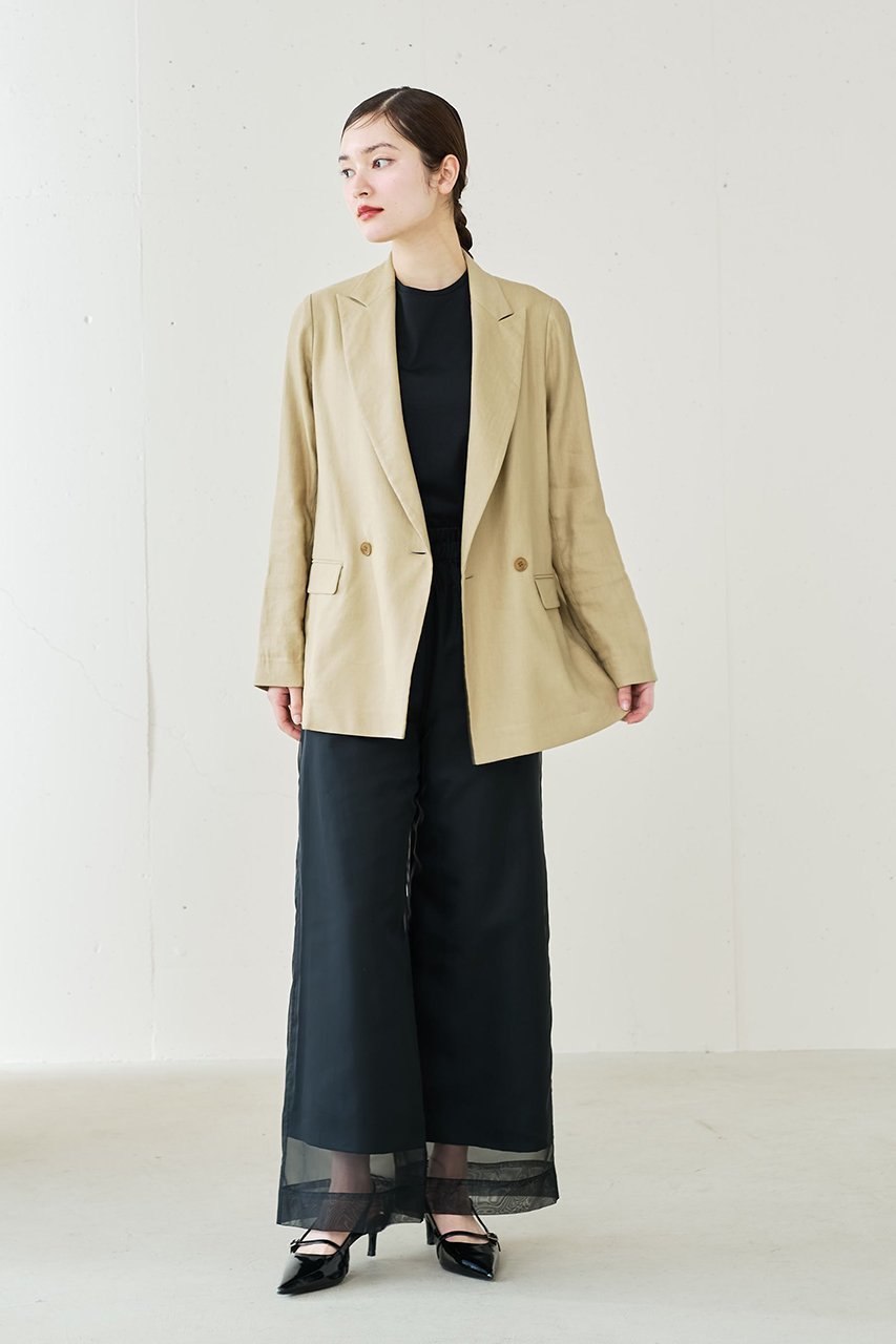 【ジェイドット/j.】のフレンチリネンストレッチジャケット 人気、トレンドファッション・服の通販 founy(ファニー) 　ファッション　Fashion　レディースファッション　Fashion for Women　アウター　Coat / Outerwear Collection　レディースジャケット・軽アウター　Jackets　イタリア　Italy　カッティング　Cutting Detail　ジャケット　Jacket, Outerwear　フランス　France, French　フレンチ　French, French Style　メンズ　Men's, Menswear　リネン　Linen, Linen Fabric　other-8|ID: prp329100004657414 ipo3291000000035969534