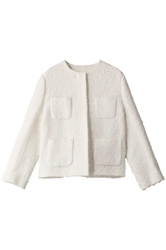 【ジェイドット/j.】のスラブ綿ツイードノーカラージャケット インテリア・キッズ・メンズ・レディースファッション・服の通販 founy(ファニー) https://founy.com/ ファッション Fashion レディースファッション Fashion for Women アウター Coat / Outerwear Collection レディースジャケット・軽アウター Jackets ノーカラージャケット / シンプル上品コーデ Collarless Jackets オーガニック Organic Cotton シンプル Simple, Minimal ジャケット Jacket, Outerwear ツイード Twill, Twill Weave ボックス Boxy, Box Shape |ID: prp329100004657415 ipo3291000000033691042