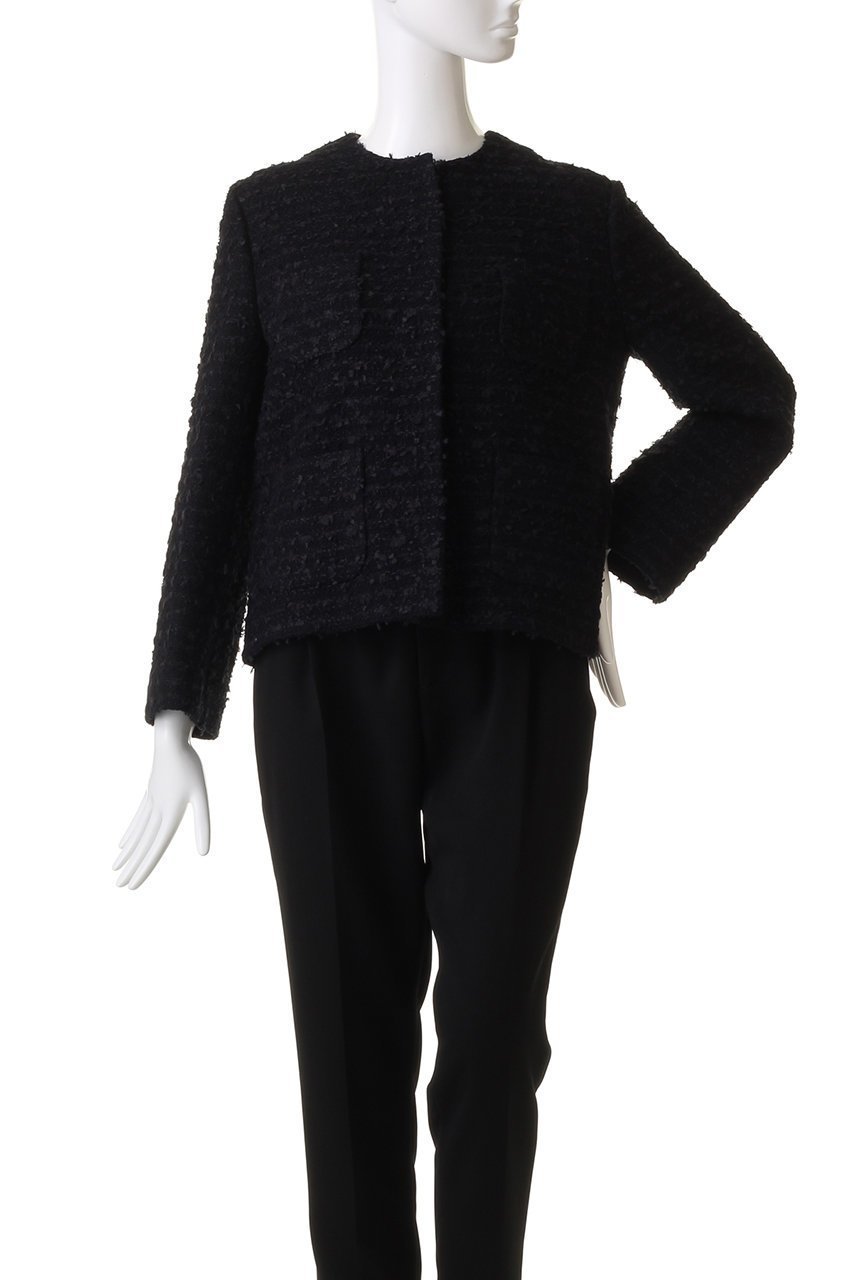 【ジェイドット/j.】のスラブ綿ツイードノーカラージャケット 人気、トレンドファッション・服の通販 founy(ファニー) 　ファッション　Fashion　レディースファッション　Fashion for Women　アウター　Coat / Outerwear Collection　レディースジャケット・軽アウター　Jackets　ノーカラージャケット / シンプル上品コーデ　Collarless Jackets　オーガニック　Organic Cotton　シンプル　Simple, Minimal　ジャケット　Jacket, Outerwear　ツイード　Twill, Twill Weave　ボックス　Boxy, Box Shape　other-2|ID: prp329100004657415 ipo3291000000033691045