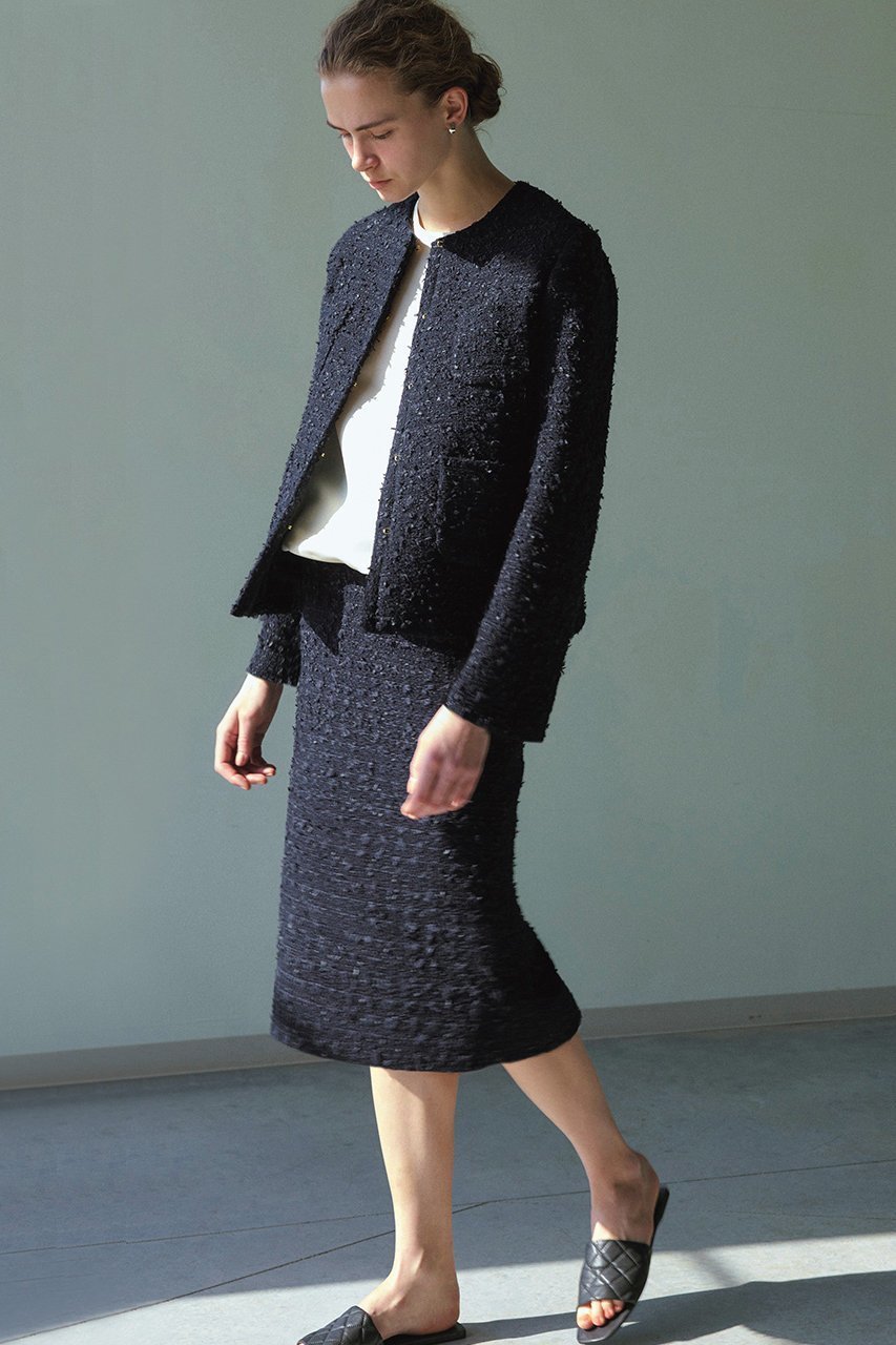 【ジェイドット/j.】のスラブ綿ツイードノーカラージャケット 人気、トレンドファッション・服の通販 founy(ファニー) 　ファッション　Fashion　レディースファッション　Fashion for Women　アウター　Coat / Outerwear Collection　レディースジャケット・軽アウター　Jackets　ノーカラージャケット / シンプル上品コーデ　Collarless Jackets　オーガニック　Organic Cotton　シンプル　Simple, Minimal　ジャケット　Jacket, Outerwear　ツイード　Twill, Twill Weave　ボックス　Boxy, Box Shape　other-8|ID: prp329100004657415 ipo3291000000033691051