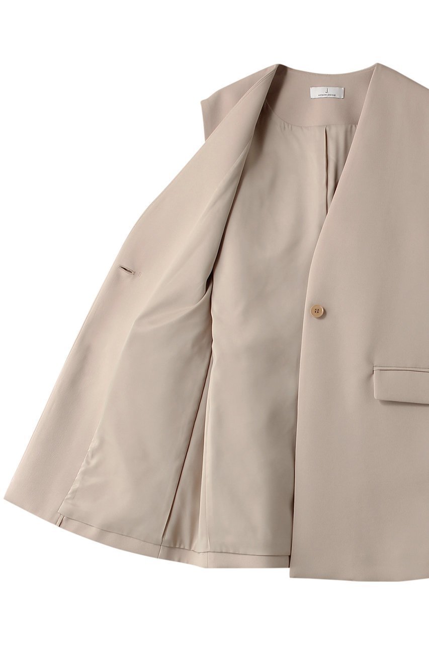 【ジェイドット/j.】のマトラッセクロスノーカラージレ 人気、トレンドファッション・服の通販 founy(ファニー) ファッション Fashion レディースファッション Fashion for Women アウター Coat / Outerwear Collection レディースジャケット・軽アウター Jackets カッティング Cutting Detail ジャケット Jacket, Outerwear ストレッチ Stretch, Stretchy Fabric ベスト Vest, Waistcoat other-6|ID: prp329100004657416 ipo3291000000033705382