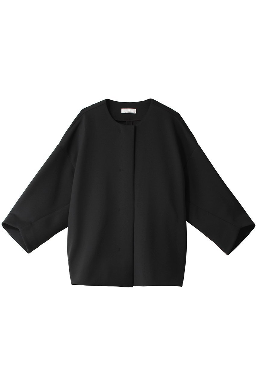 【ジェイドット/j.】のトリアセスキューバカッティングジャケット インテリア・キッズ・メンズ・レディースファッション・服の通販 founy(ファニー) 　ファッション　Fashion　レディースファッション　Fashion for Women　アウター　Coat / Outerwear Collection　レディースジャケット・軽アウター　Jackets　ジャケット　Jacket, Outerwear　ストレッチ　Stretch, Stretchy Fabric　ブラック|ID: prp329100004657417 ipo3291000000033691065