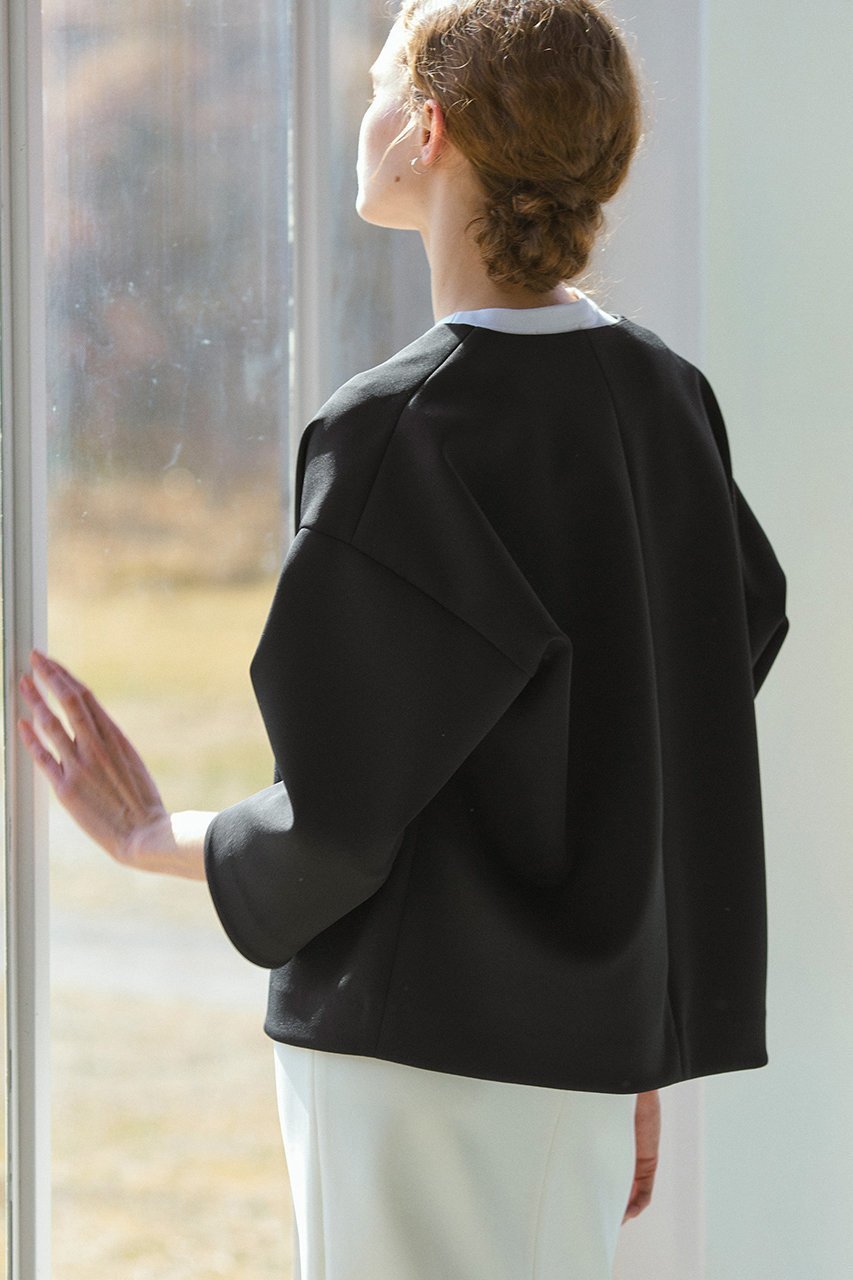 【ジェイドット/j.】のトリアセスキューバカッティングジャケット 人気、トレンドファッション・服の通販 founy(ファニー) 　ファッション　Fashion　レディースファッション　Fashion for Women　アウター　Coat / Outerwear Collection　レディースジャケット・軽アウター　Jackets　ジャケット　Jacket, Outerwear　ストレッチ　Stretch, Stretchy Fabric　other-8|ID: prp329100004657417 ipo3291000000033691072