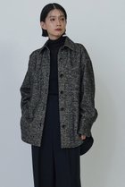 【プルミエ アロンディスモン/1er Arrondissement】のラメツイードシャツジャケット ブラック|ID: prp329100004657418 ipo3291000000033691074