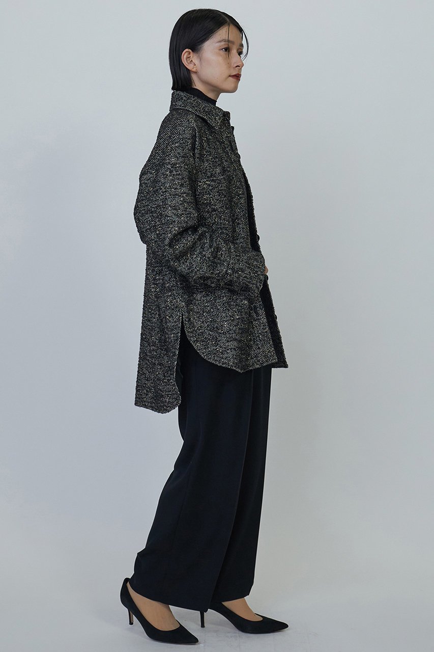 【プルミエ アロンディスモン/1er Arrondissement】のラメツイードシャツジャケット 人気、トレンドファッション・服の通販 founy(ファニー) 　ファッション　Fashion　レディースファッション　Fashion for Women　アウター　Coat / Outerwear Collection　レディースジャケット・軽アウター　Jackets　イタリア　Italy　ジャケット　Jacket, Outerwear　ツイード　Twill, Twill Weave　フォルム　Silhouette, Form　other-4|ID: prp329100004657418 ipo3291000000033705399