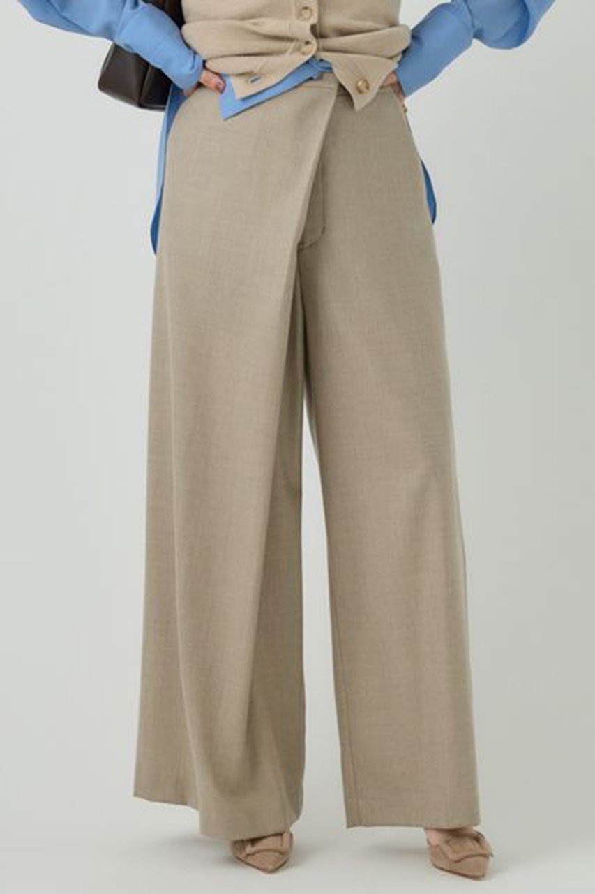 【カオス/Chaos】のラークウールパンツ 人気、トレンドファッション・服の通販 founy(ファニー) 　ファッション　Fashion　レディースファッション　Fashion for Women　パンツ　Pants & Trousers　おすすめ　Recommended / Our Picks　シンプル　Simple, Minimal　ボトム　Bottoms, Lower Wear　ラップ　Wrap, Wrap Design　ワイド　Wide, Wide Fit　エレガント 上品　Elegant　other-6|ID: prp329100004657422 ipo3291000000035724708