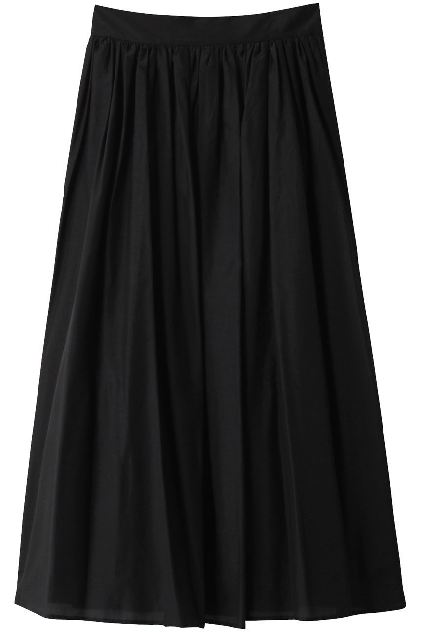 【ジェイドット/j.】のコットンシルクボイルフレアスカート インテリア・キッズ・メンズ・レディースファッション・服の通販 founy(ファニー) 　ファッション　Fashion　レディースファッション　Fashion for Women　スカート　Skirts　Aライン・フレアスカート　A-Line & Flared Skirts　ロングスカート　Long Skirts / Maxi & Midi Skirts　ティアード　Tiered, Tiered Style　ロング　Long, Long-Length　ブラック|ID: prp329100004657427 ipo3291000000033691597