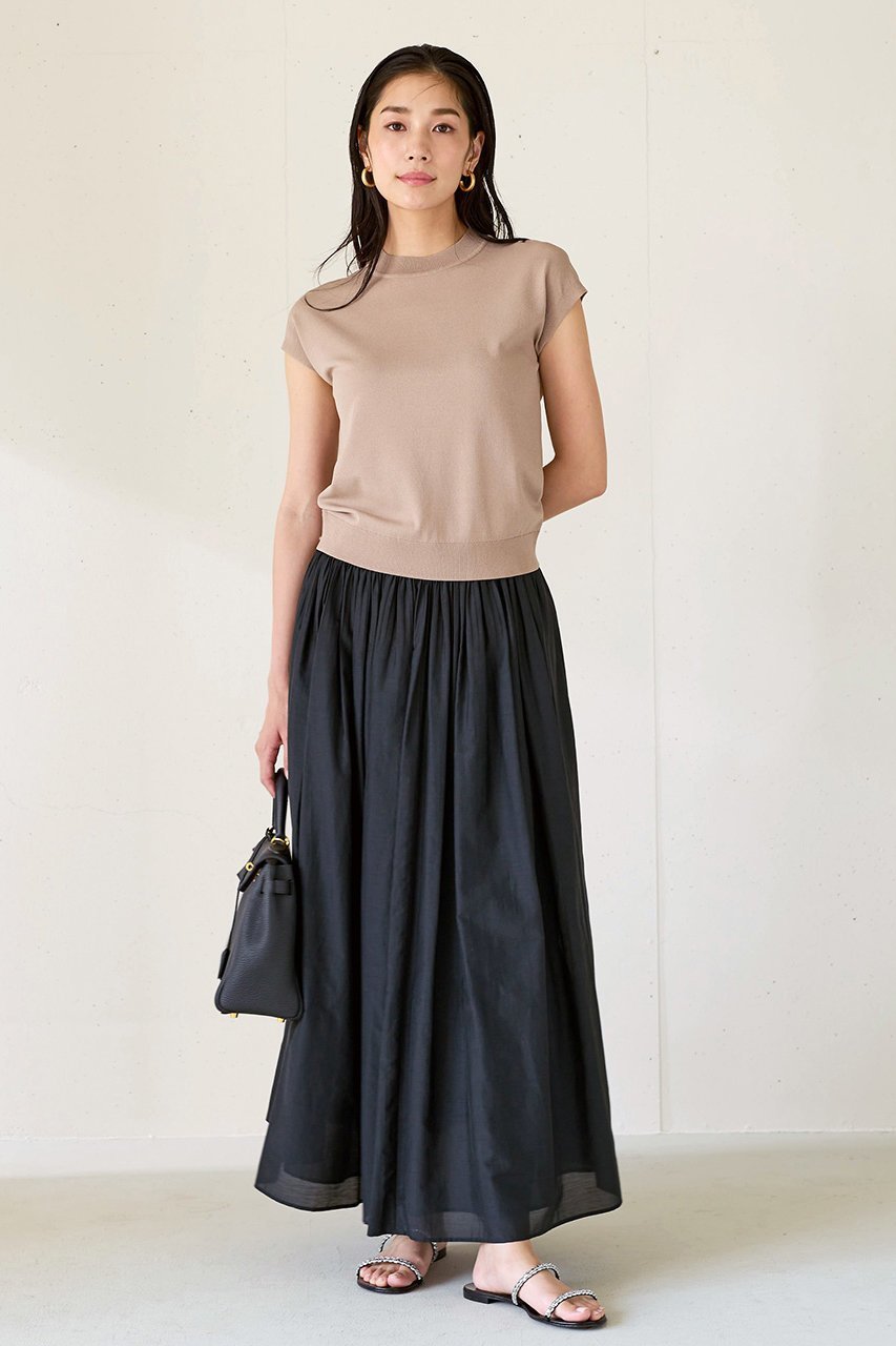 【ジェイドット/j.】のコットンシルクボイルフレアスカート 人気、トレンドファッション・服の通販 founy(ファニー) 　ファッション　Fashion　レディースファッション　Fashion for Women　スカート　Skirts　Aライン・フレアスカート　A-Line & Flared Skirts　ロングスカート　Long Skirts / Maxi & Midi Skirts　ティアード　Tiered, Tiered Style　ロング　Long, Long-Length　other-6|ID: prp329100004657427 ipo3291000000033705924