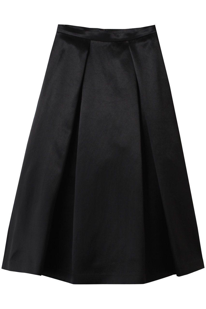 【アルアバイル/allureville】のアセテートサテンボンディングスカート インテリア・キッズ・メンズ・レディースファッション・服の通販 founy(ファニー) 　ファッション　Fashion　レディースファッション　Fashion for Women　スカート　Skirts　ロングスカート　Long Skirts / Maxi & Midi Skirts　サテン　Satin, Glossy Fabric　シンプル　Simple, Minimal　フレア　Flare, Flared　ロング　Long, Long-Length　エレガント 上品　Elegant　ブラック|ID: prp329100004657429 ipo3291000000033691663