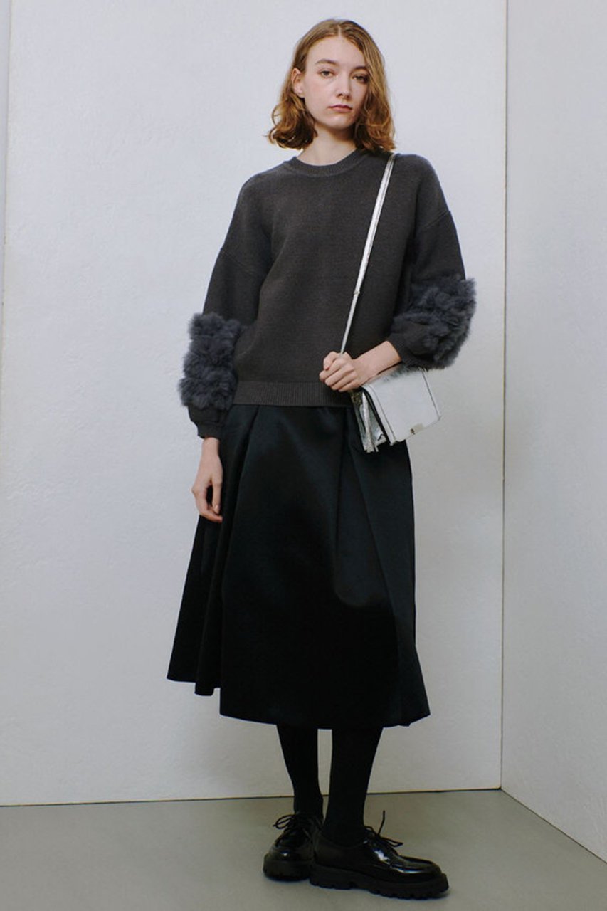 【アルアバイル/allureville】のアセテートサテンボンディングスカート 人気、トレンドファッション・服の通販 founy(ファニー) 　ファッション　Fashion　レディースファッション　Fashion for Women　スカート　Skirts　ロングスカート　Long Skirts / Maxi & Midi Skirts　サテン　Satin, Glossy Fabric　シンプル　Simple, Minimal　フレア　Flare, Flared　ロング　Long, Long-Length　エレガント 上品　Elegant　other-8|ID: prp329100004657429 ipo3291000000033691670