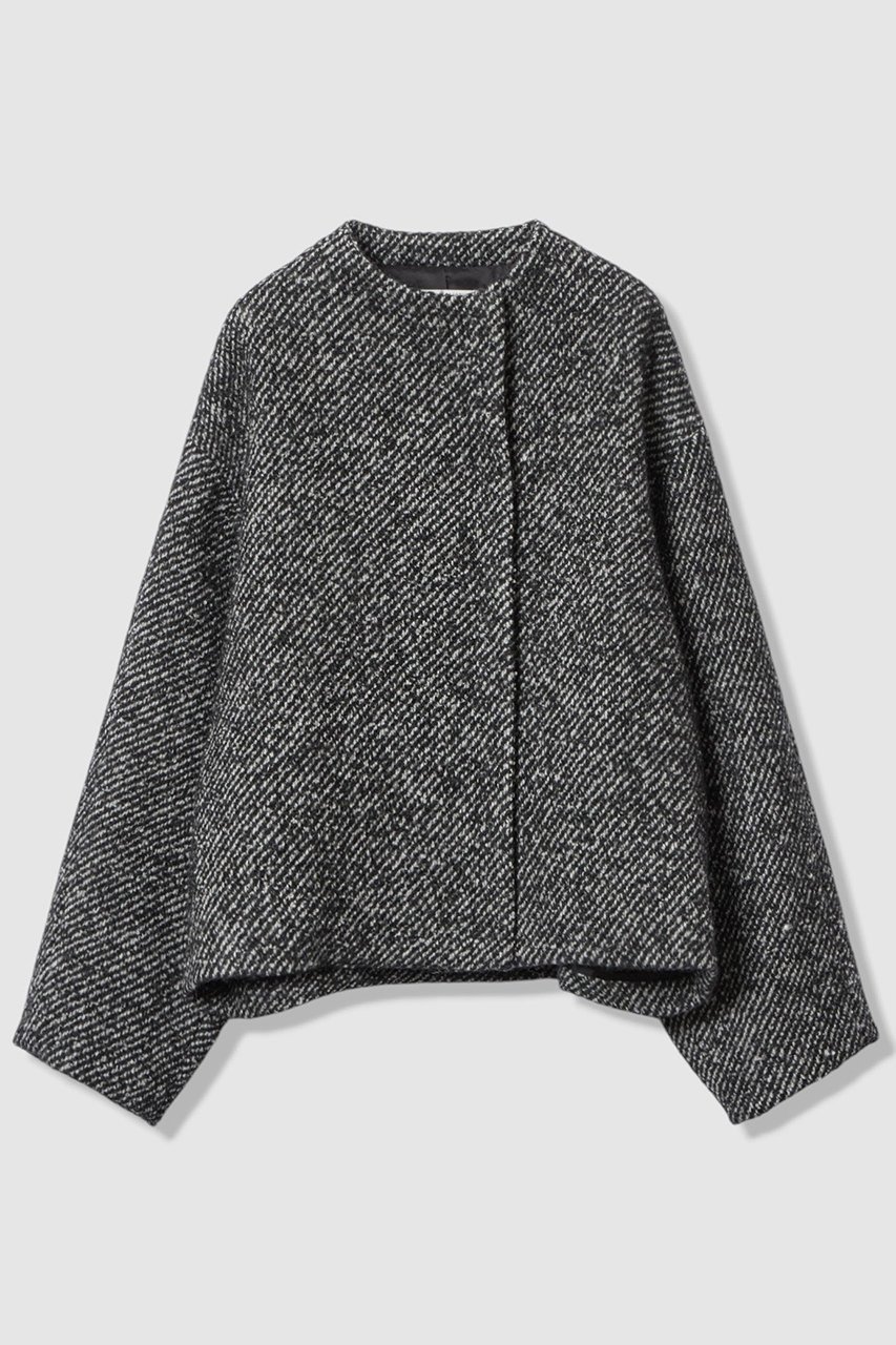 【ハウス オブ ロータス/HOUSE OF LOTUS】のワイドカルゼボトルネックブルゾン インテリア・キッズ・メンズ・レディースファッション・服の通販 founy(ファニー) 　ファッション　Fashion　レディースファッション　Fashion for Women　アウター　Coat / Outerwear Collection　レディースジャケット・軽アウター　Jackets　ブルゾンジャケット・スポーティアウター　Blouson Jackets　クラシック　Classic, Timeless Style　ジャケット　Jacket, Outerwear　ブルゾン　Blouson, Bomber Jacket　ボトルネック　Bottle Neck, Mock Neck　モダン　Modern, Contemporary　ループ　Loop, Loop Knit　冬　Winter / This Winter　別注　Limited Edition, Custom Order　新作・新入荷　New Arrivals / New In　ブラック|ID: prp329100004658455 ipo3291000000033715110