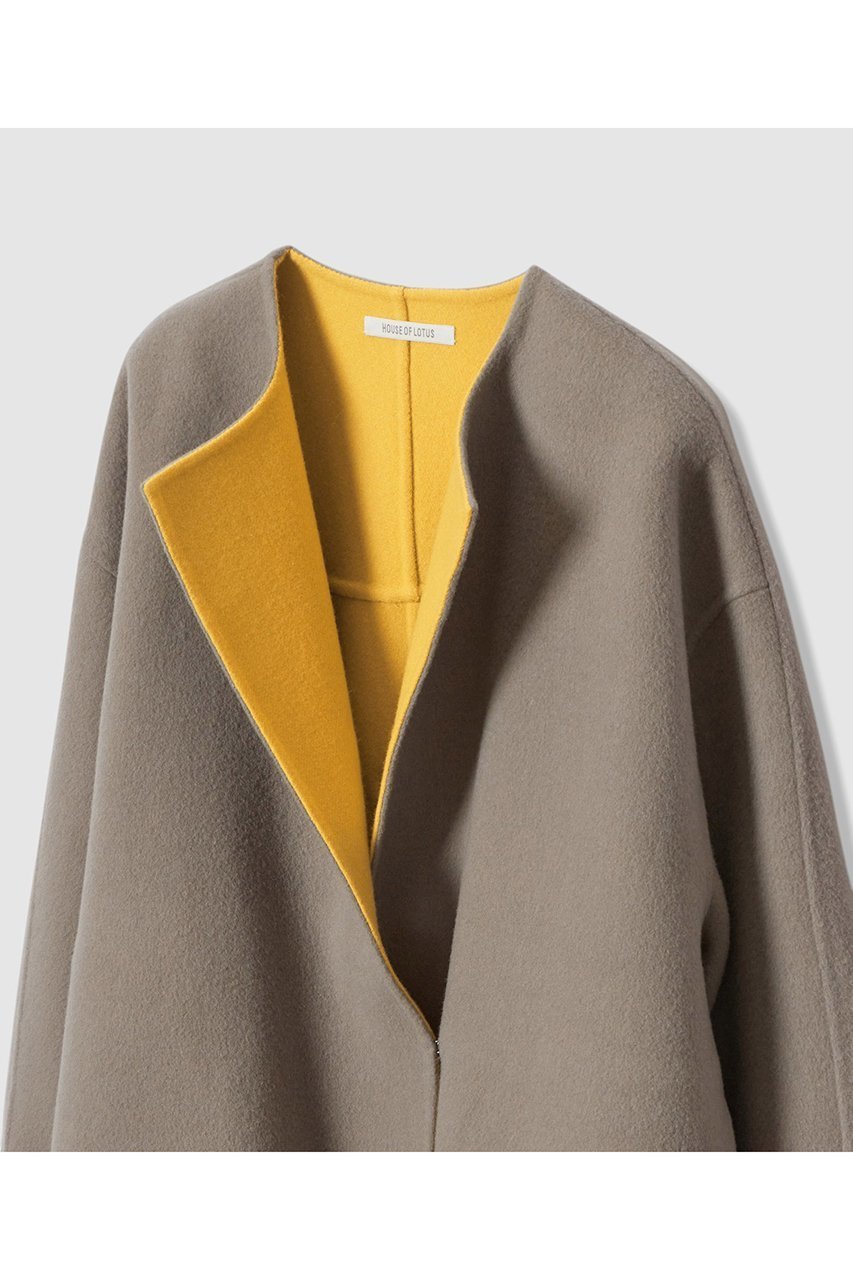 【ハウス オブ ロータス/HOUSE OF LOTUS】のバイカラーショートコート 人気、トレンドファッション・服の通販 founy(ファニー) 　ファッション　Fashion　レディースファッション　Fashion for Women　アウター　Coat / Outerwear Collection　コート・ロングコート・ピーコート　Long Coats, Peacoats & More　ショート　Short, Short Length　バランス　Balance, Style Balance　エレガント 上品　Elegant　新作・新入荷　New Arrivals / New In　other-3|ID: prp329100004658457 ipo3291000000033715130