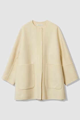 【ハウス オブ ロータス/HOUSE OF LOTUS】のウールリバービッグパッチポケットコート 人気、トレンドファッション・服の通販 founy(ファニー) ファッション Fashion レディースファッション Fashion for Women アウター Coat / Outerwear Collection コート・ロングコート・ピーコート Long Coats, Peacoats & More ショート Short, Short Length ドレープ Drape, Draping Fabric パッチ Patch, Appliqué フォルム Silhouette, Form フロント Front, Front Design ポケット Pocket, Pocket Detail 新作・新入荷 New Arrivals / New In |ID:prp329100004658459