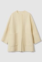 【ハウス オブ ロータス/HOUSE OF LOTUS】のウールリバービッグパッチポケットコート 人気、トレンドファッション・服の通販 founy(ファニー) ファッション Fashion レディースファッション Fashion for Women アウター Coat / Outerwear Collection コート・ロングコート・ピーコート Long Coats, Peacoats & More ショート Short, Short Length ドレープ Drape, Draping Fabric パッチ Patch, Appliqué フォルム Silhouette, Form フロント Front, Front Design ポケット Pocket, Pocket Detail 新作・新入荷 New Arrivals / New In |ID:prp329100004658459