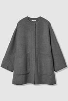 【ハウス オブ ロータス/HOUSE OF LOTUS】のウールリバービッグパッチポケットコート 人気、トレンドファッション・服の通販 founy(ファニー) ファッション Fashion レディースファッション Fashion for Women アウター Coat / Outerwear Collection コート・ロングコート・ピーコート Long Coats, Peacoats & More ショート Short, Short Length ドレープ Drape, Draping Fabric パッチ Patch, Appliqué フォルム Silhouette, Form フロント Front, Front Design ポケット Pocket, Pocket Detail 新作・新入荷 New Arrivals / New In thumbnail チャコールグレー|ID: prp329100004658459 ipo3291000000033715145