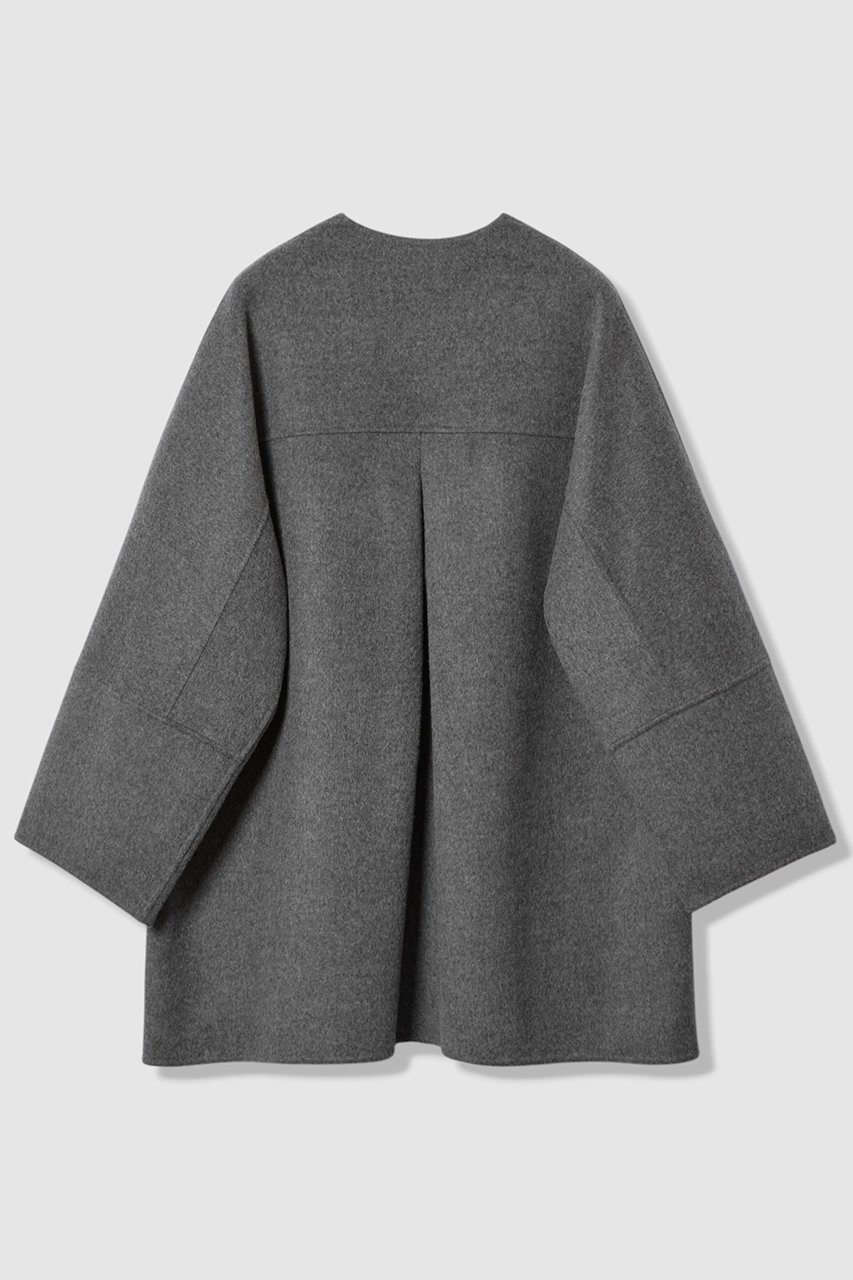 【ハウス オブ ロータス/HOUSE OF LOTUS】のウールリバービッグパッチポケットコート 人気、トレンドファッション・服の通販 founy(ファニー) 　ファッション　Fashion　レディースファッション　Fashion for Women　アウター　Coat / Outerwear Collection　コート・ロングコート・ピーコート　Long Coats, Peacoats & More　ショート　Short, Short Length　ドレープ　Drape, Draping Fabric　パッチ　Patch, Appliqué　フォルム　Silhouette, Form　フロント　Front, Front Design　ポケット　Pocket, Pocket Detail　新作・新入荷　New Arrivals / New In　other-2|ID: prp329100004658459 ipo3291000000033715146
