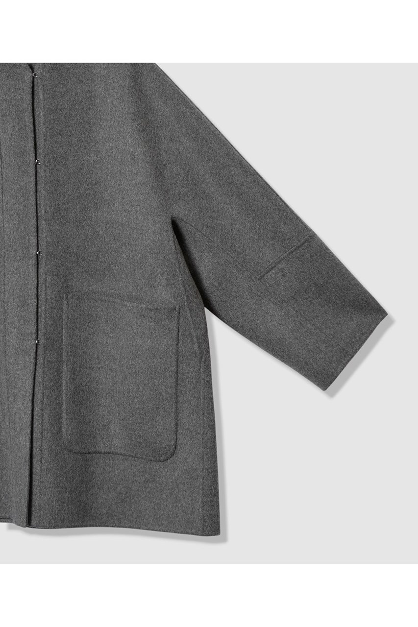 【ハウス オブ ロータス/HOUSE OF LOTUS】のウールリバービッグパッチポケットコート 人気、トレンドファッション・服の通販 founy(ファニー) 　ファッション　Fashion　レディースファッション　Fashion for Women　アウター　Coat / Outerwear Collection　コート・ロングコート・ピーコート　Long Coats, Peacoats & More　ショート　Short, Short Length　ドレープ　Drape, Draping Fabric　パッチ　Patch, Appliqué　フォルム　Silhouette, Form　フロント　Front, Front Design　ポケット　Pocket, Pocket Detail　新作・新入荷　New Arrivals / New In　other-4|ID: prp329100004658459 ipo3291000000033715148