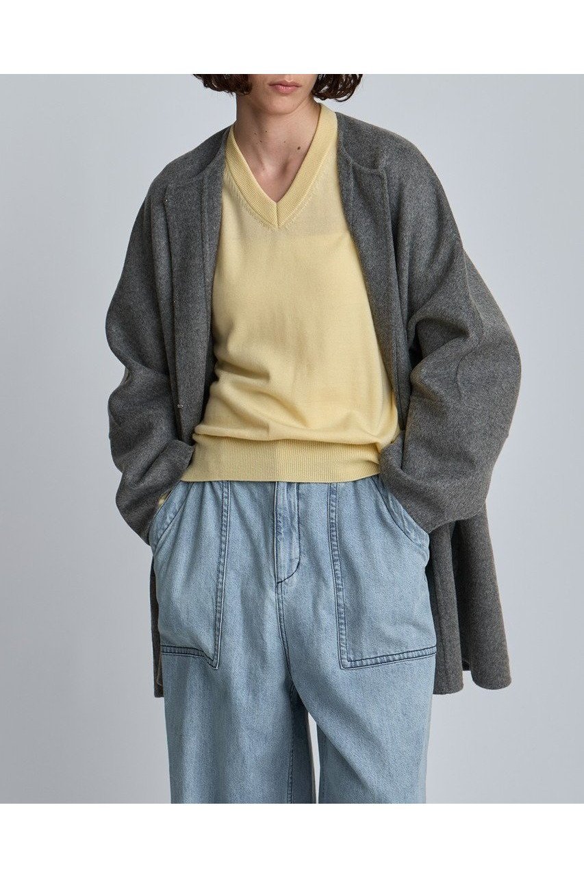 【ハウス オブ ロータス/HOUSE OF LOTUS】のウールリバービッグパッチポケットコート 人気、トレンドファッション・服の通販 founy(ファニー) 　ファッション　Fashion　レディースファッション　Fashion for Women　アウター　Coat / Outerwear Collection　コート・ロングコート・ピーコート　Long Coats, Peacoats & More　ショート　Short, Short Length　ドレープ　Drape, Draping Fabric　パッチ　Patch, Appliqué　フォルム　Silhouette, Form　フロント　Front, Front Design　ポケット　Pocket, Pocket Detail　新作・新入荷　New Arrivals / New In　other-8|ID: prp329100004658459 ipo3291000000033715152