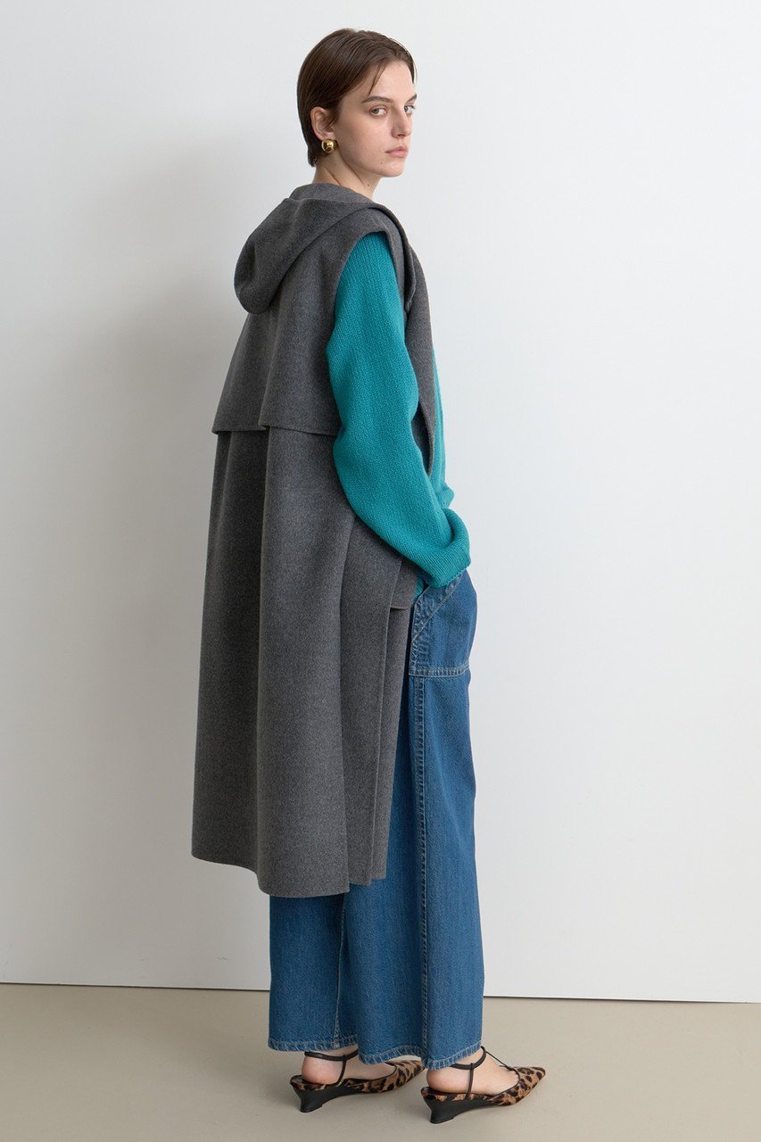 【ハウス オブ ロータス/HOUSE OF LOTUS】のウールリバーフードロングジレ 人気、トレンドファッション・服の通販 founy(ファニー) ファッション Fashion レディースファッション Fashion for Women アウター Coat / Outerwear Collection レディースジャケット・軽アウター Jackets ウォーム Warm Fabric ジャケット Jacket, Outerwear スリット Slit, Slit Detail ドレープ Drape, Draping Fabric ベスト Vest, Waistcoat エレガント 上品 Elegant 再入荷 Restock / Back in Stock A/W・秋冬 Autumn/Winter other-3|ID: prp329100004658460 ipo3291000000034091660