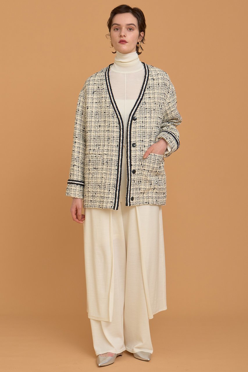 【ハウス オブ ロータス/HOUSE OF LOTUS】のチェックツイードジャケット 人気、トレンドファッション・服の通販 founy(ファニー) 　ファッション　Fashion　レディースファッション　Fashion for Women　アウター　Coat / Outerwear Collection　レディースジャケット・軽アウター　Jackets　クラシカル　Classical, Vintage-Inspired　ジャケット　Jacket, Outerwear　ツイード　Twill, Twill Weave　ブレード　Braid, Decorative Trim　モノトーン　Monotone, Black and White　新作・新入荷　New Arrivals / New In　other-6|ID: prp329100004658461 ipo3291000000033715163