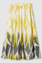 【ハウス オブ ロータス/HOUSE OF LOTUS】のマルチジオメトリックプリントティアードスカート 人気、トレンドファッション・服の通販 founy(ファニー) ファッション Fashion レディースファッション Fashion for Women スカート Skirts ティアードスカート Tiered Skirts ロングスカート Long Skirts / Maxi & Midi Skirts ギャザー Gathered, Ruffled サテン Satin, Glossy Fabric プリント Print, Printed Pattern ロング Long, Long-Length エレガント 上品 Elegant 新作・新入荷 New Arrivals / New In thumbnail イエロー系|ID: prp329100004658462 ipo3291000000033715167