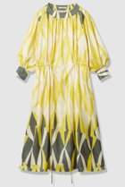 【ハウス オブ ロータス/HOUSE OF LOTUS】のマルチジオメトリックプリントワンピース 人気、トレンドファッション・服の通販 founy(ファニー) ファッション Fashion レディースファッション Fashion for Women ワンピース Dresses チュニック Tunic Tops & Dresses クラシック Classic, Timeless Style サテン Satin, Glossy Fabric チュニック Tunic, Long Top ドローコード Drawcord, Drawstring Cord プリント Print, Printed Pattern ロング Long, Long-Length thumbnail イエロー系|ID: prp329100004658463 ipo3291000000035702008